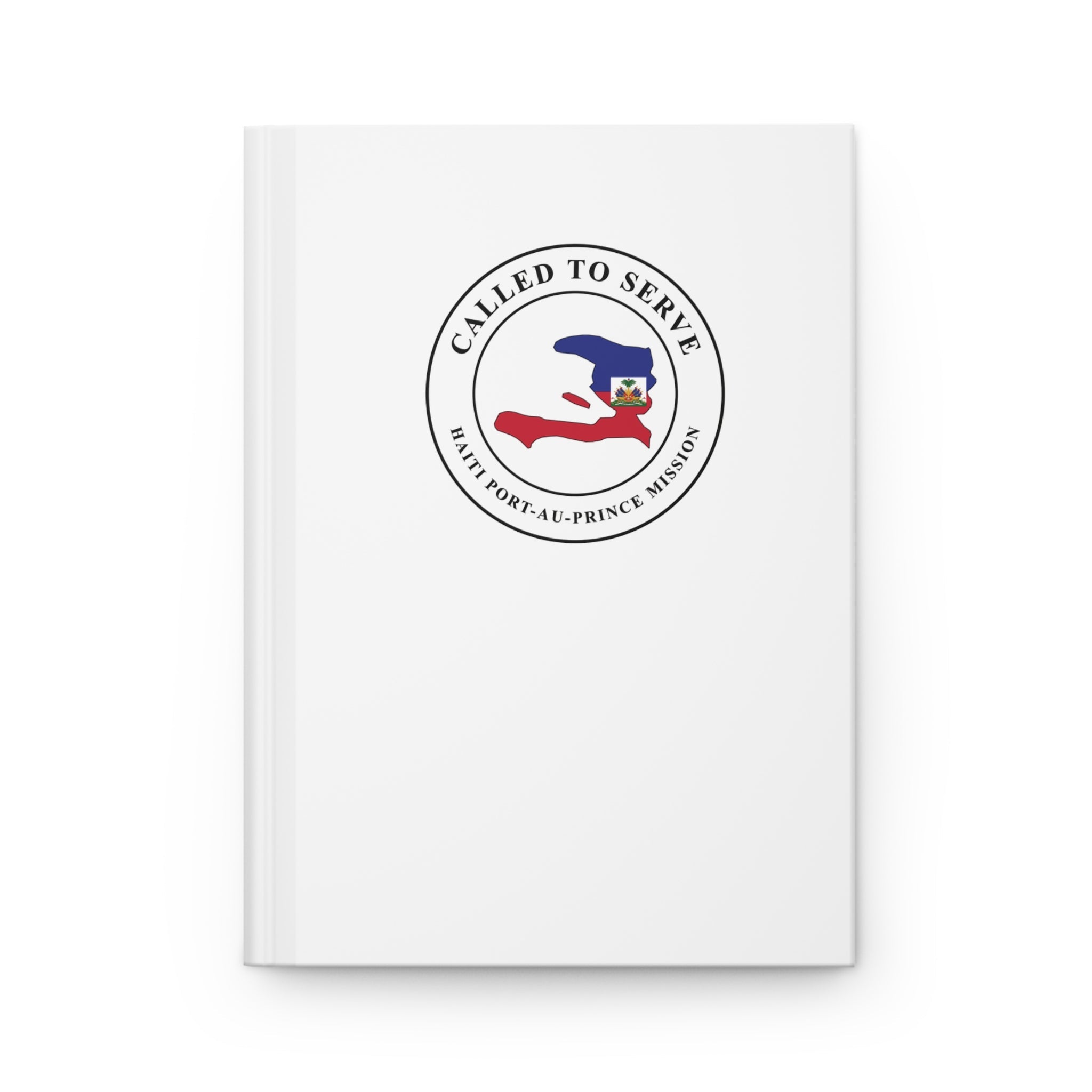 Haiti Port-au-Prince Mission Flag Map Called to Serve White Hardcover Journal Matte - Mission Wishlist - LDS Missionary Gift Store