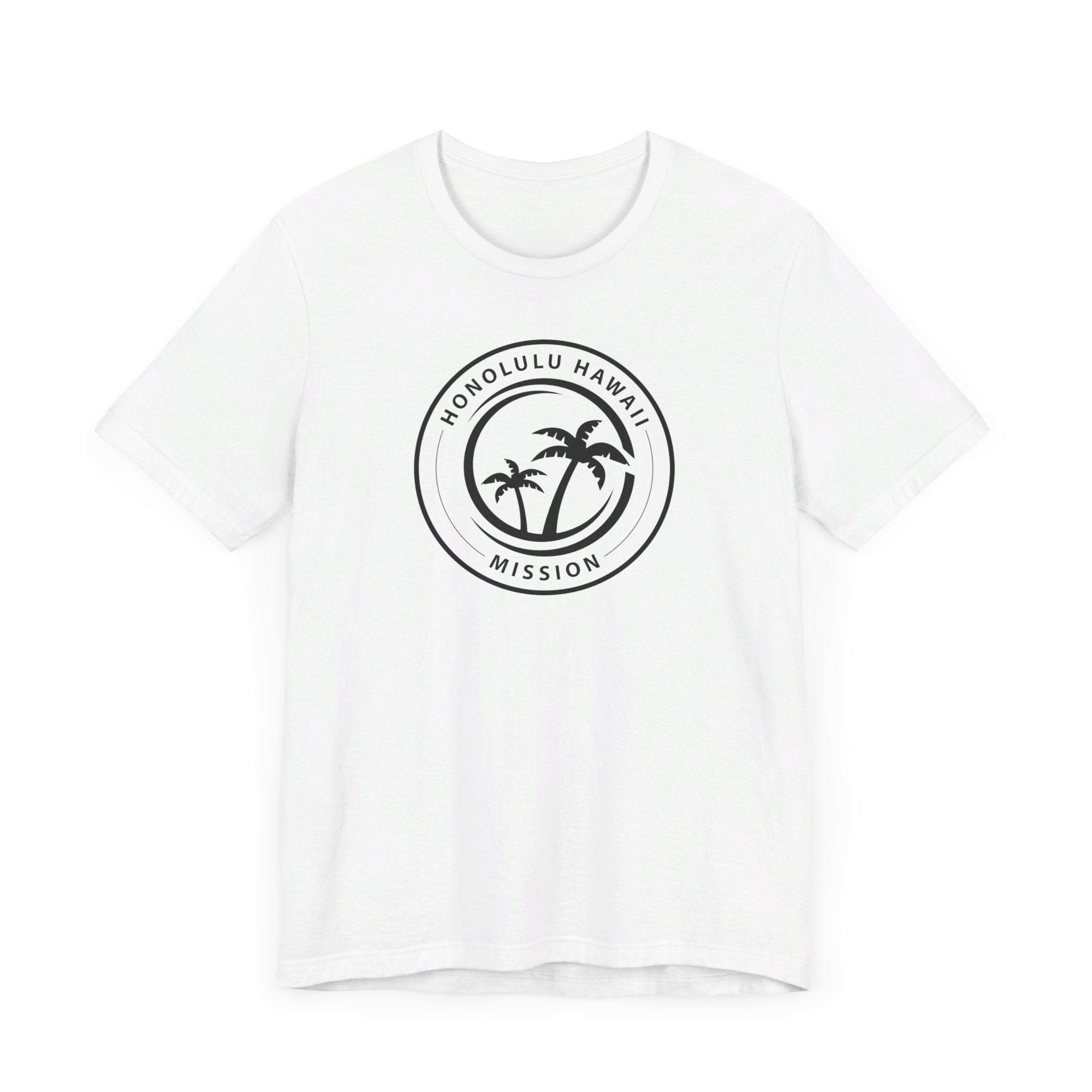 Hawaii Honolulu Mission Circular Monochrome Logo T-Shirt - Mission Wishlist - LDS Missionary Gift Store