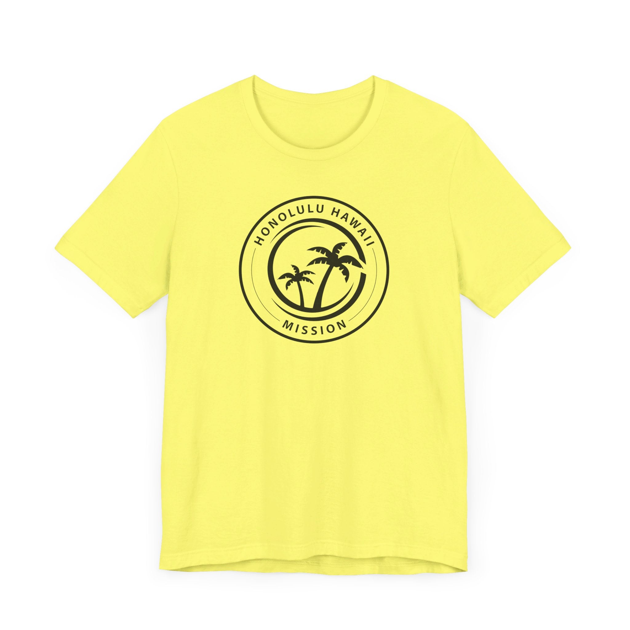 Hawaii Honolulu Mission Circular Monochrome Logo T-Shirt - Mission Wishlist - LDS Missionary Gift Store