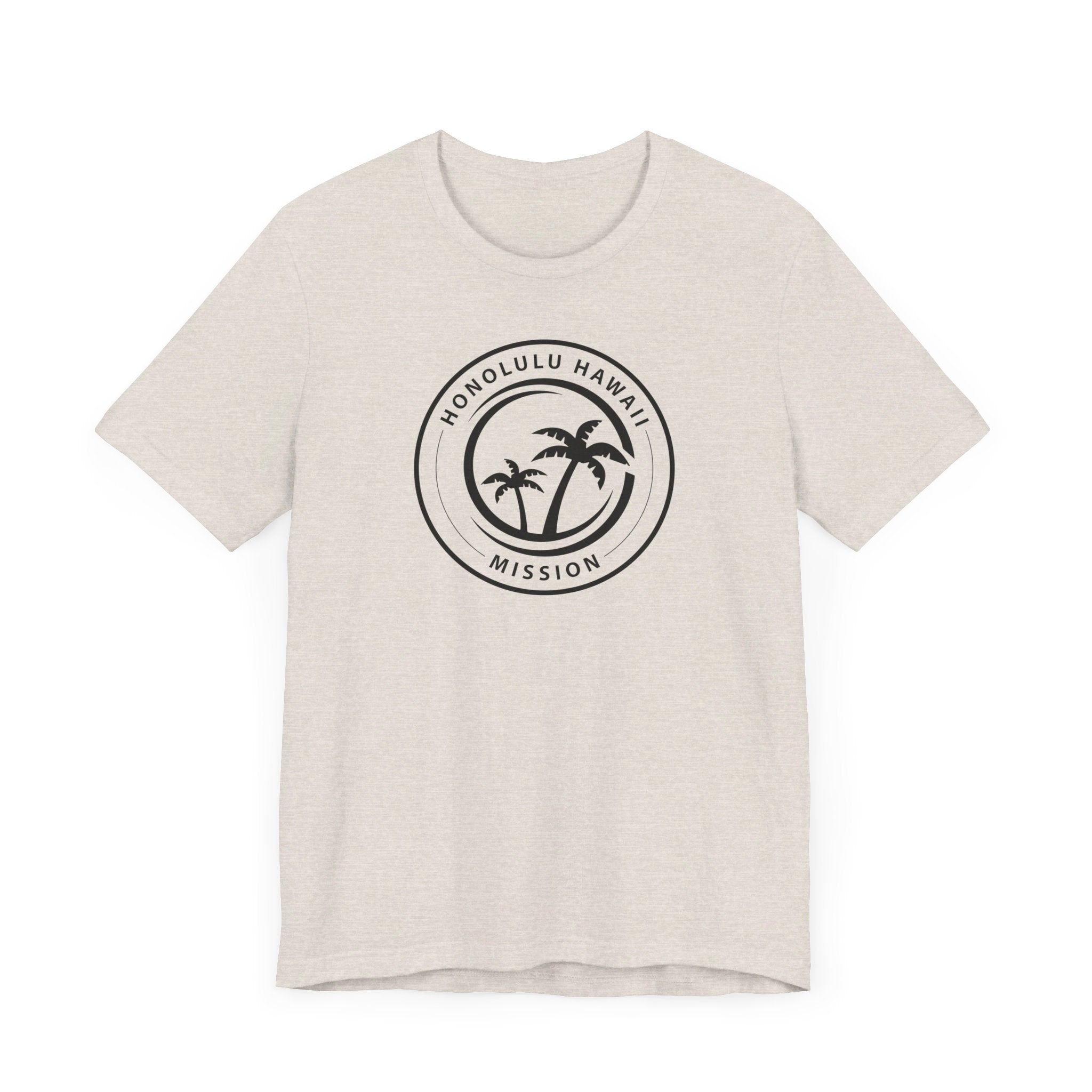 Hawaii Honolulu Mission Circular Monochrome Logo T-Shirt - Mission Wishlist - LDS Missionary Gift Store