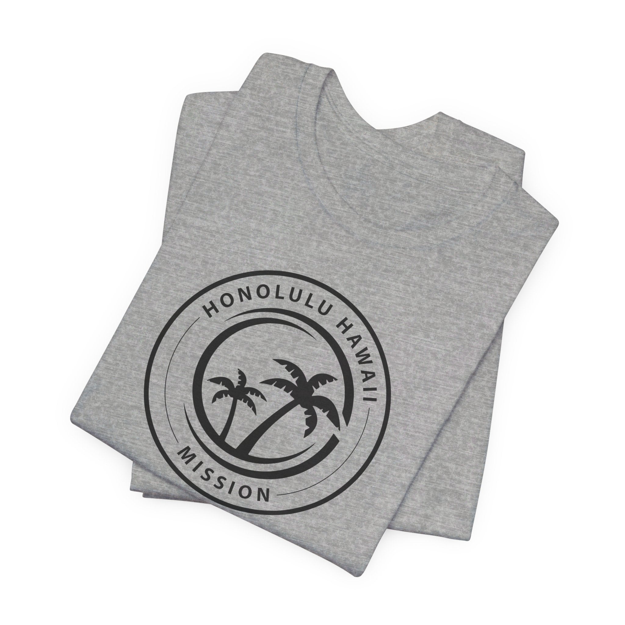 Hawaii Honolulu Mission Circular Monochrome Logo T-Shirt - Mission Wishlist - LDS Missionary Gift Store