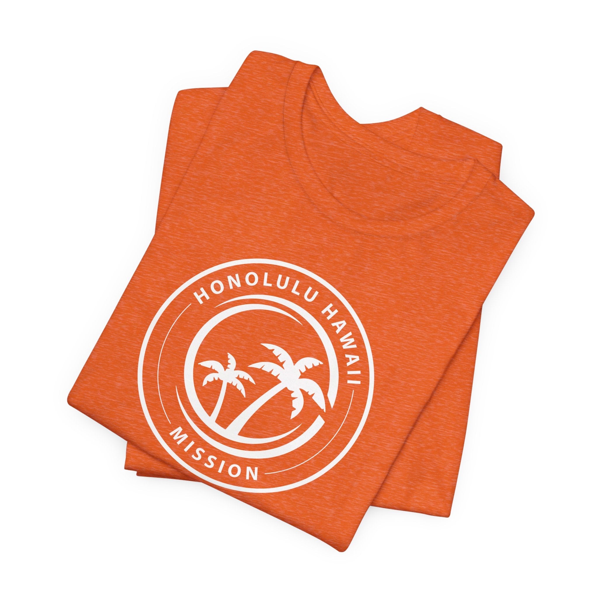 Hawaii Honolulu Mission Circular Monochrome Logo T-Shirt - Mission Wishlist - LDS Missionary Gift Store