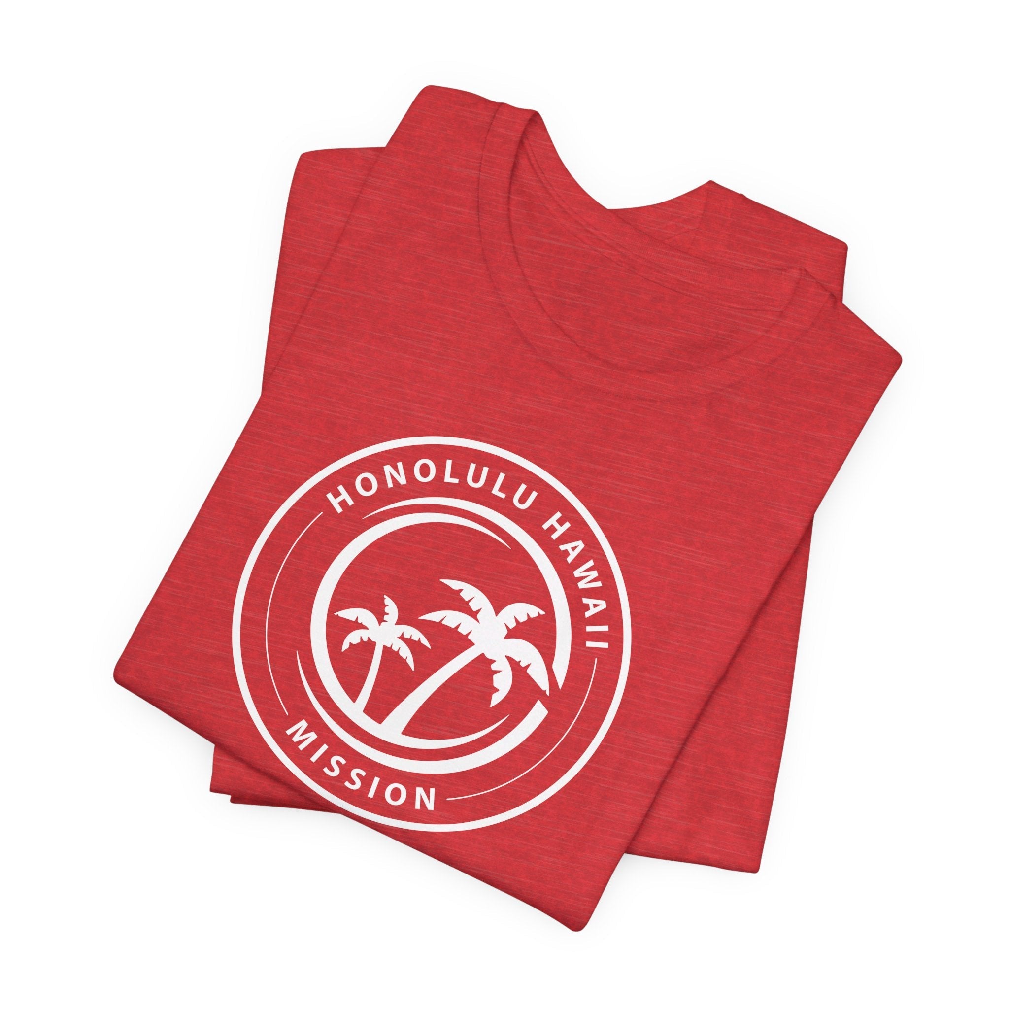 Hawaii Honolulu Mission Circular Monochrome Logo T-Shirt - Mission Wishlist - LDS Missionary Gift Store