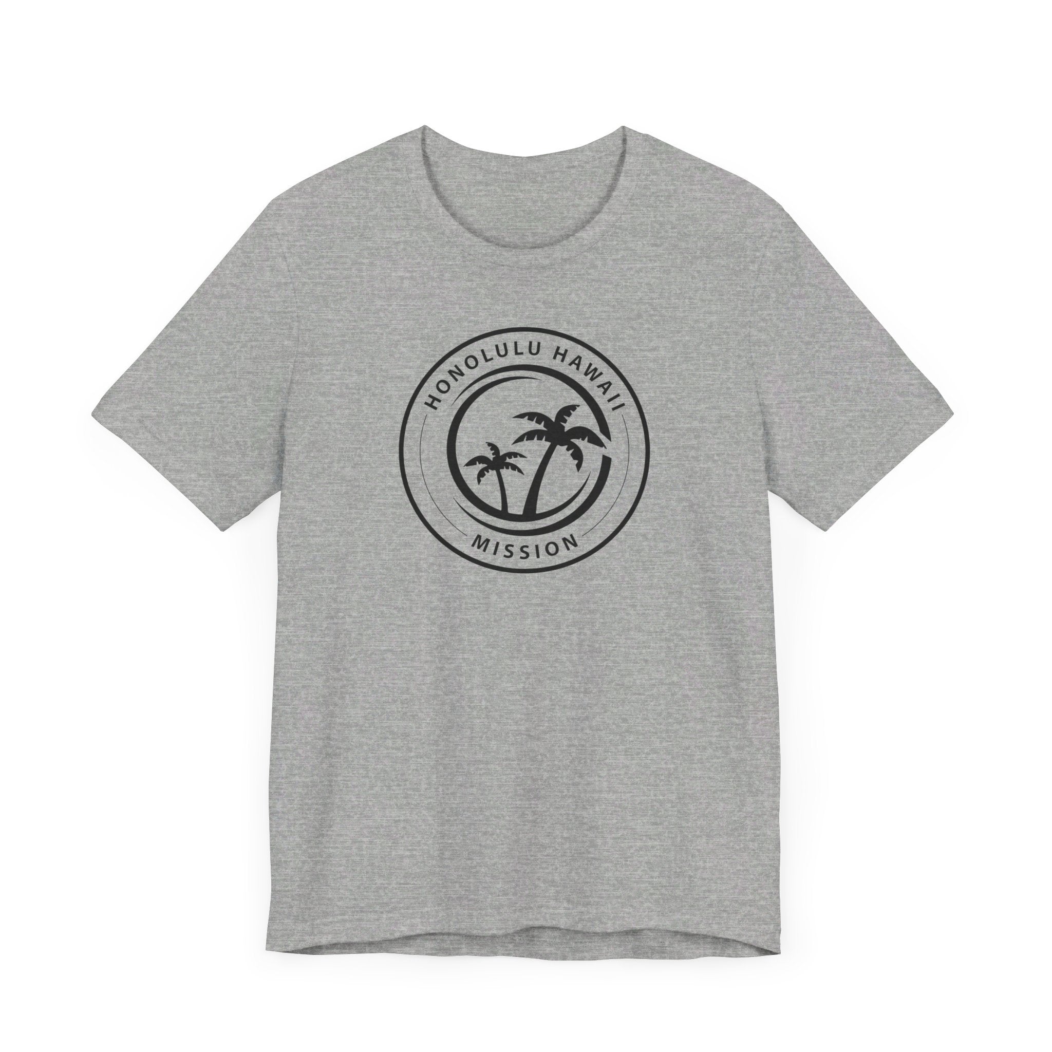 Hawaii Honolulu Mission Circular Monochrome Logo T-Shirt - Mission Wishlist - LDS Missionary Gift Store