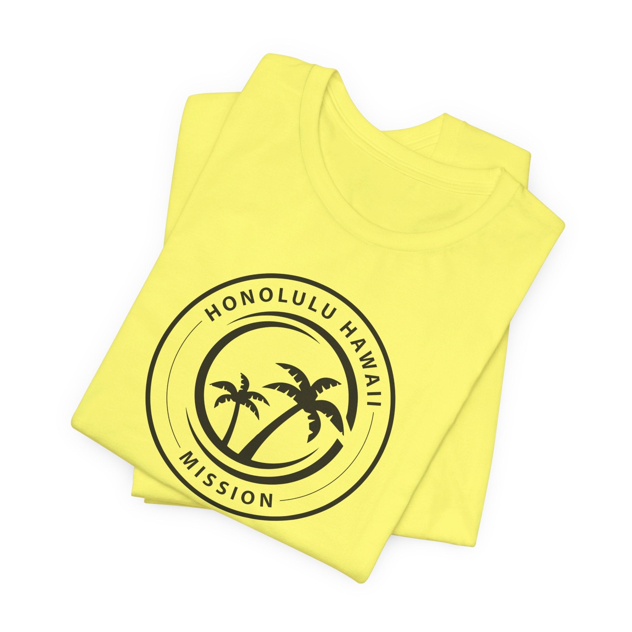 Hawaii Honolulu Mission Circular Monochrome Logo T-Shirt - Mission Wishlist - LDS Missionary Gift Store