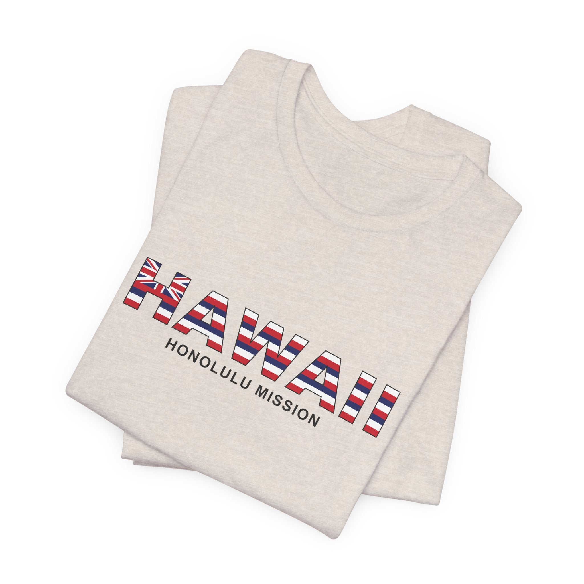 Hawaii Honolulu Mission Flag Title T-shirt - Mission Wishlist - LDS Missionary Gift Store