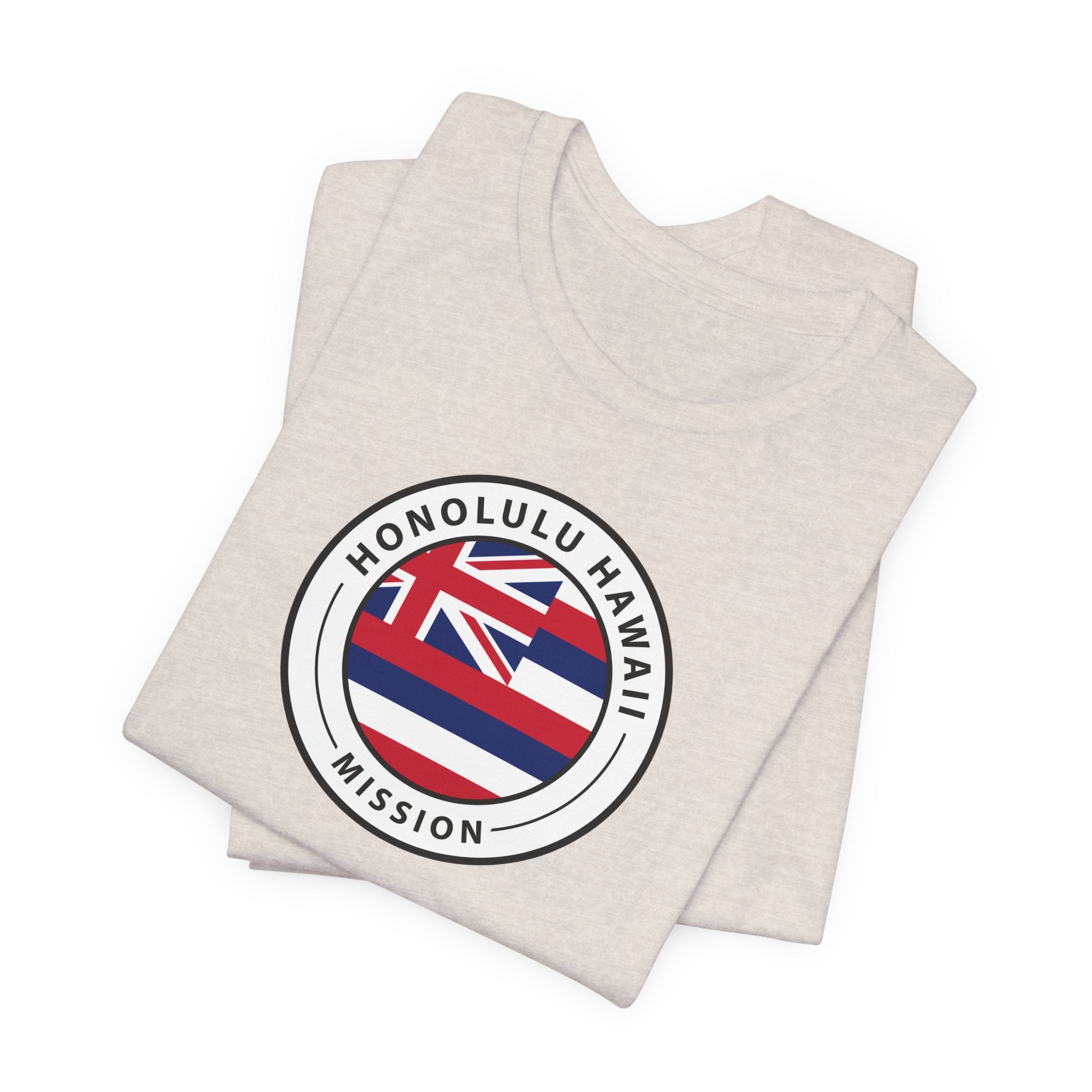 Hawaii Honolulu Mission State Flag Logo (White Border) T-shirt - Mission Wishlist - LDS Missionary Gift Store