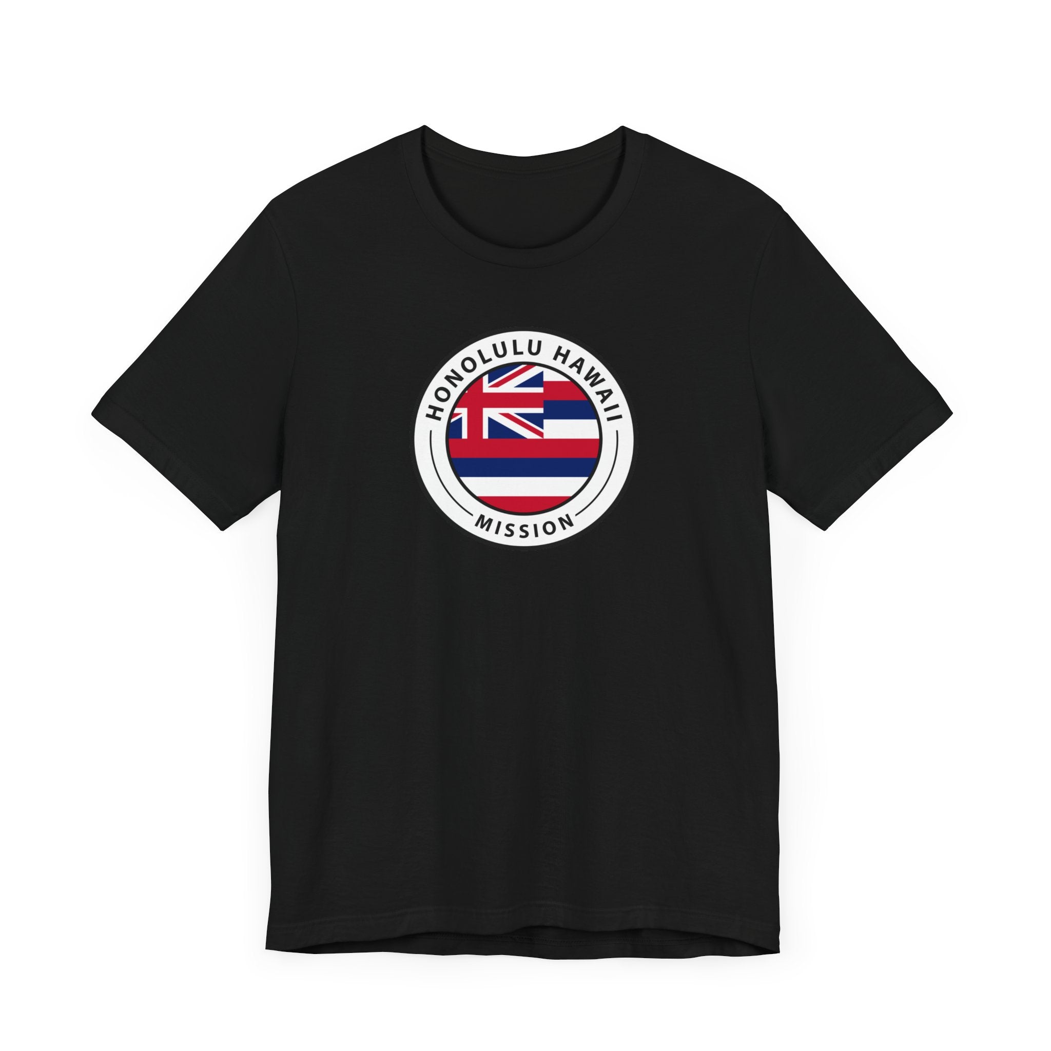Hawaii Honolulu Mission State Flag Logo (White Border) T-shirt - Mission Wishlist - LDS Missionary Gift Store