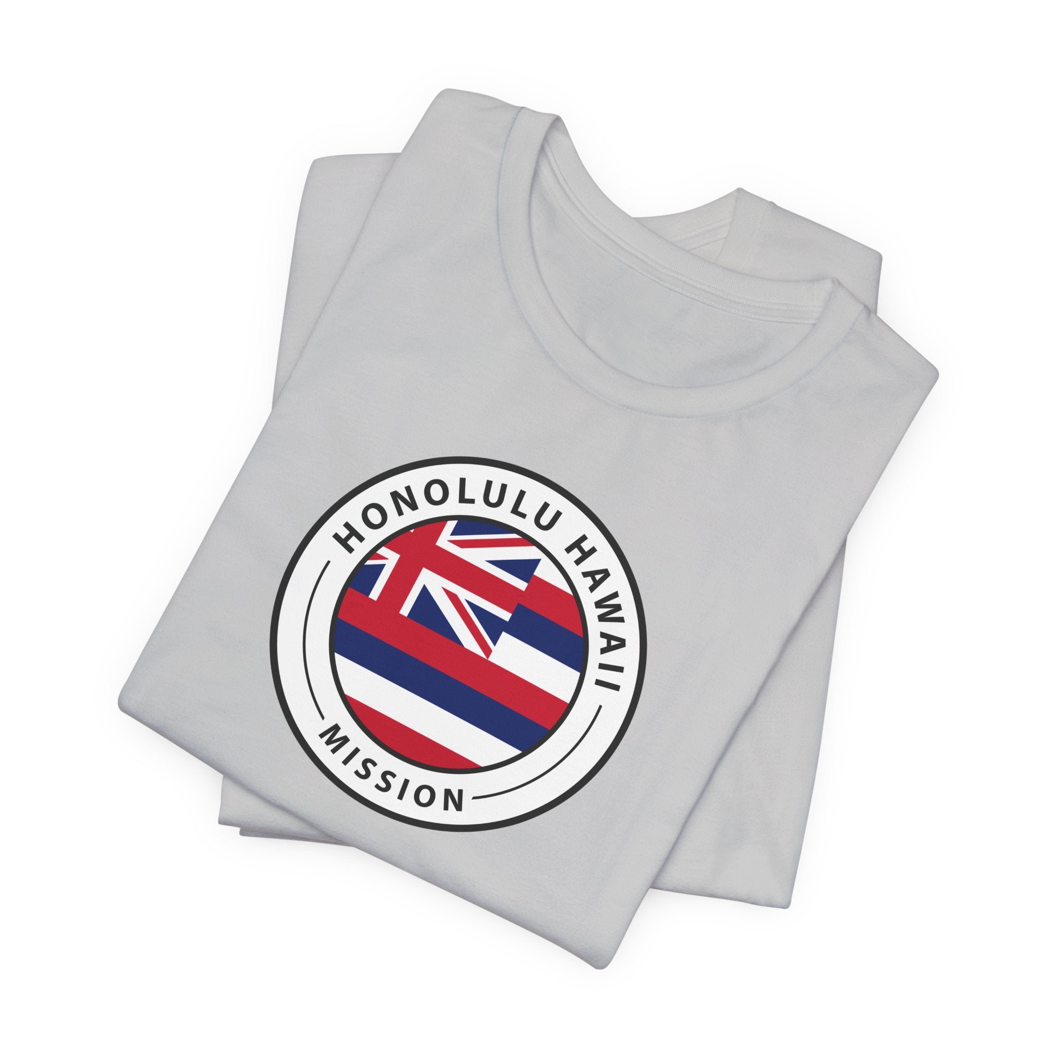 Hawaii Honolulu Mission State Flag Logo (White Border) T-shirt - Mission Wishlist - LDS Missionary Gift Store