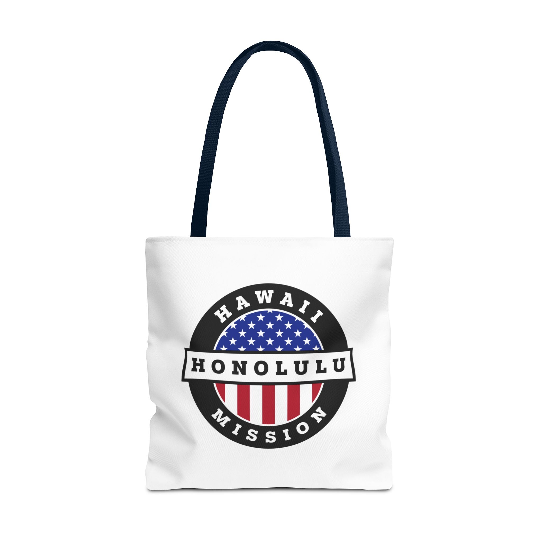 Hawaii Honolulu Mission USA Flag Logo Tote Bag White - Mission Wishlist - LDS Missionary Gift Store