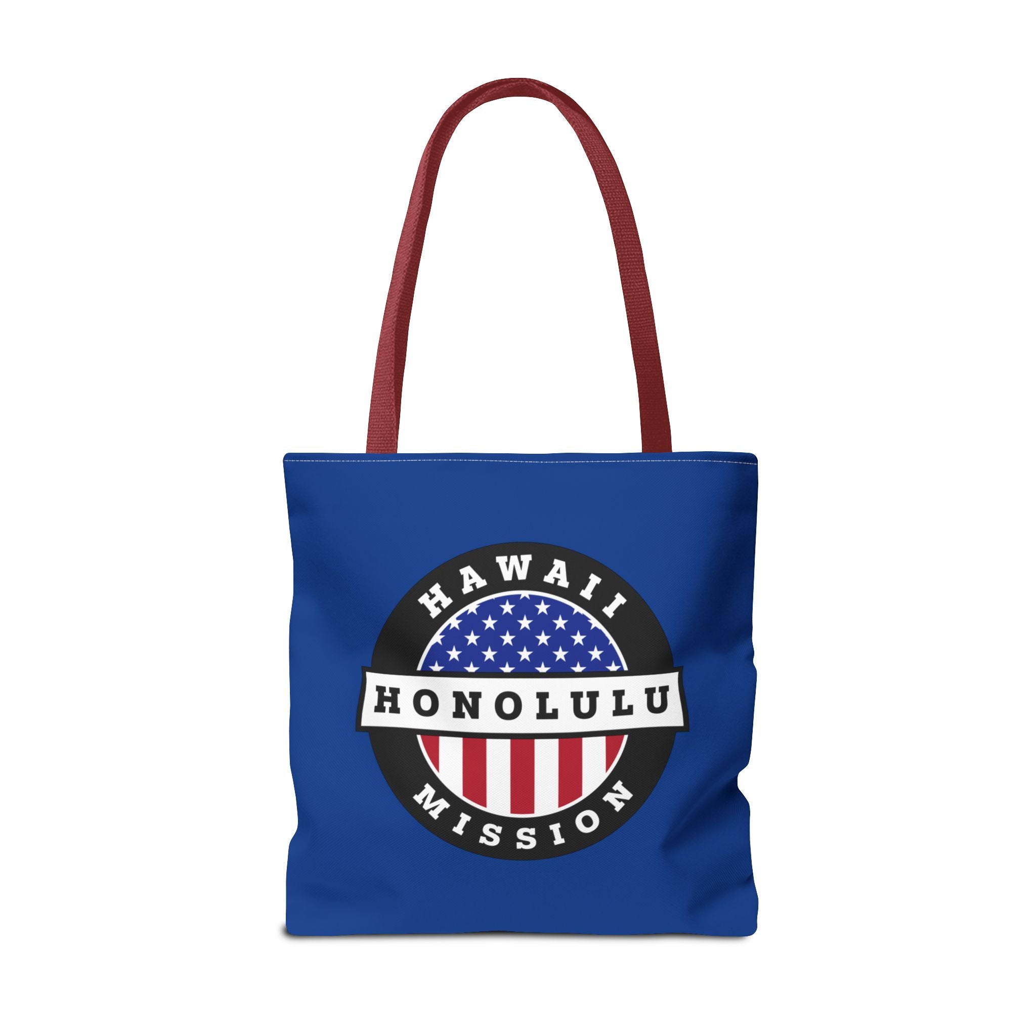 Hawaii Honolulu Mission USA Flag Logo Tote Bag White - Mission Wishlist - LDS Missionary Gift Store