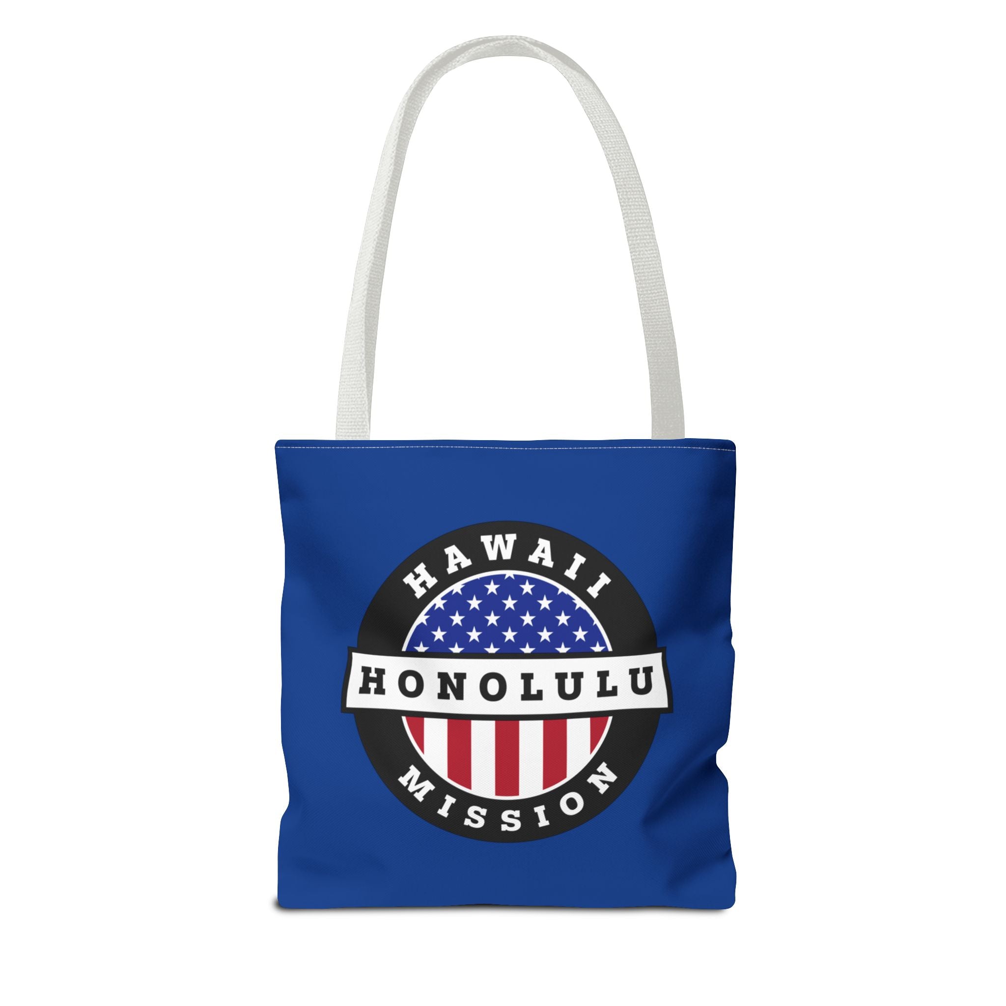 Hawaii Honolulu Mission USA Flag Logo Tote Bag White - Mission Wishlist - LDS Missionary Gift Store