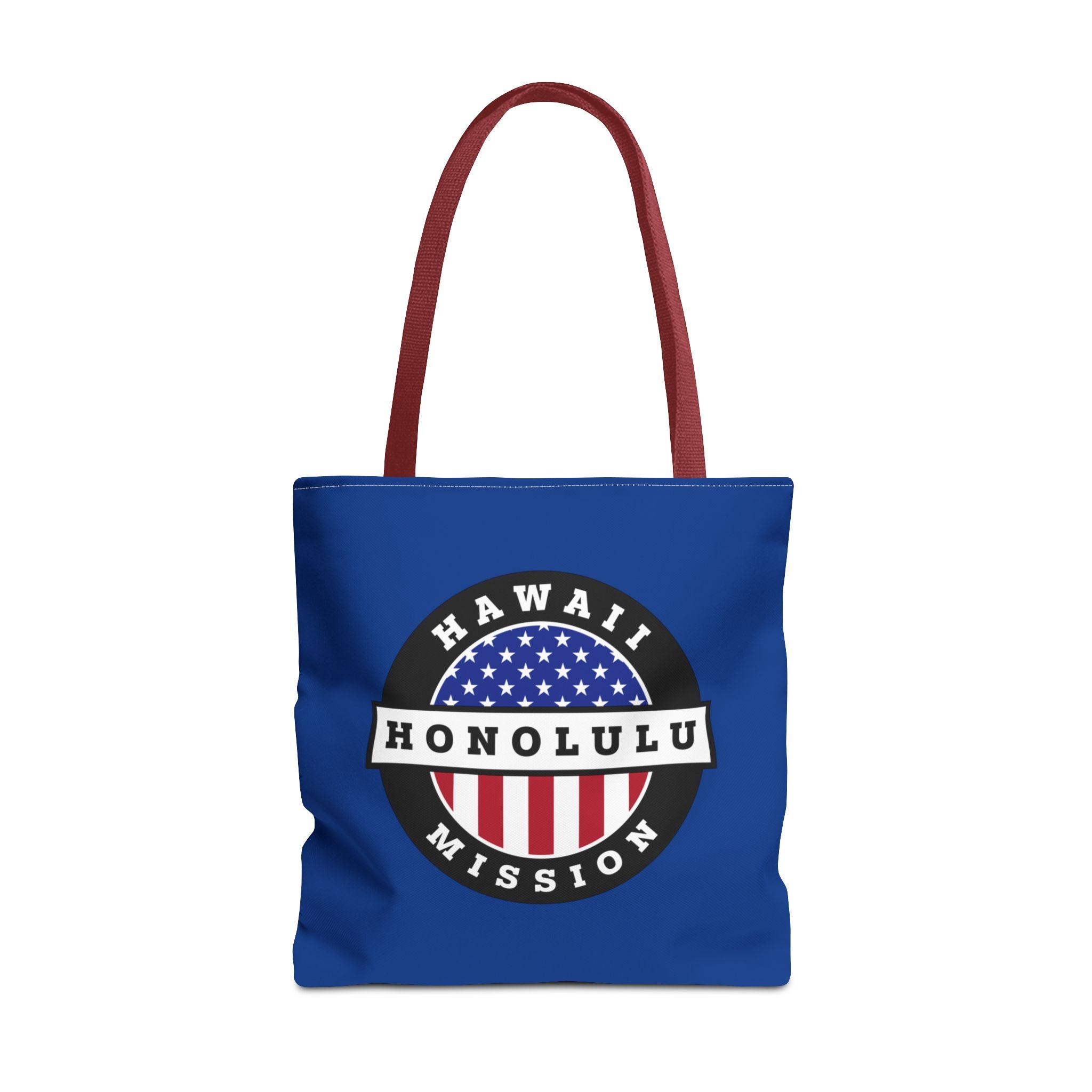 Hawaii Honolulu Mission USA Flag Logo Tote Bag White - Mission Wishlist - LDS Missionary Gift Store