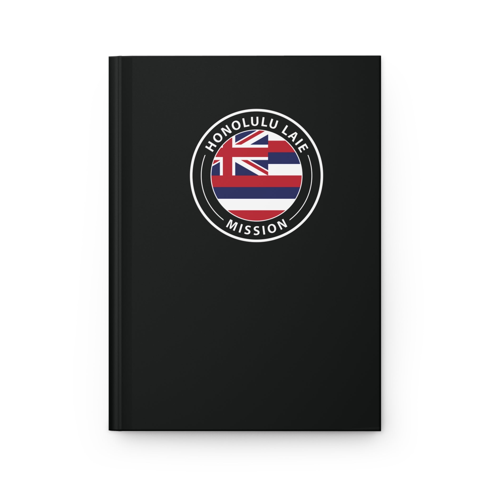 Hawaii Laie Mission Logo Design Black Hardcover Journal Matte - Latter-Day Saint LDS Missionary Gift - Book of Mormon