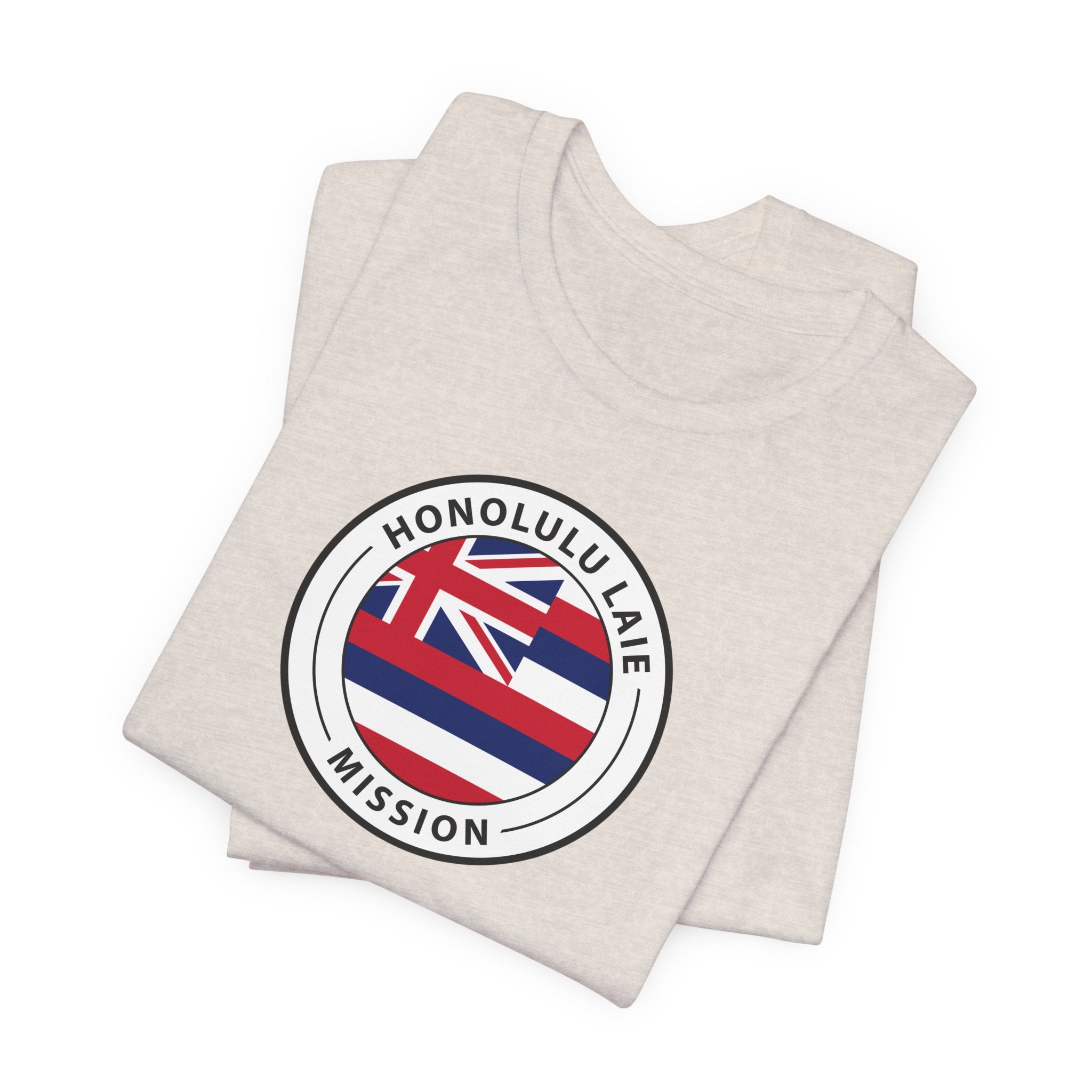 Hawaii Laie Mission State Flag Logo (White Border) T-shirt - Mission Wishlist - LDS Missionary Gift Store
