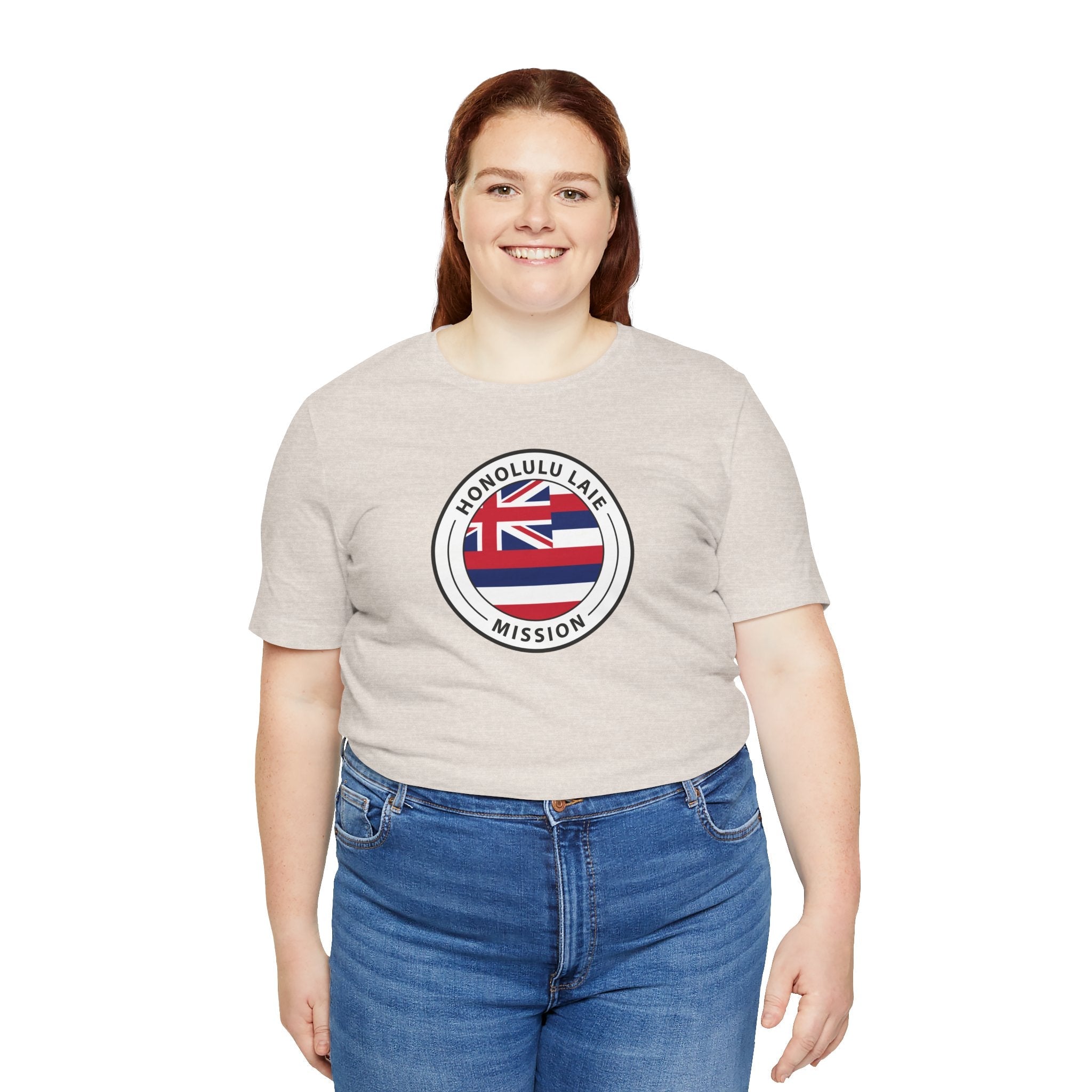 Hawaii Laie Mission State Flag Logo (White Border) T-shirt - Mission Wishlist - LDS Missionary Gift Store