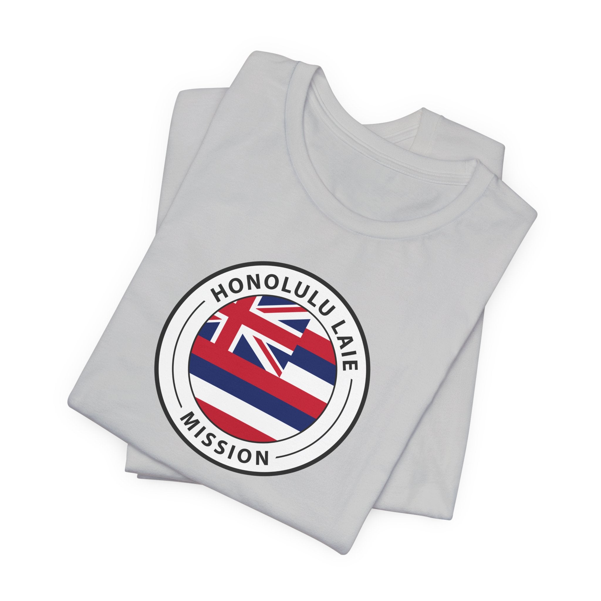 Hawaii Laie Mission State Flag Logo (White Border) T-shirt - Mission Wishlist - LDS Missionary Gift Store