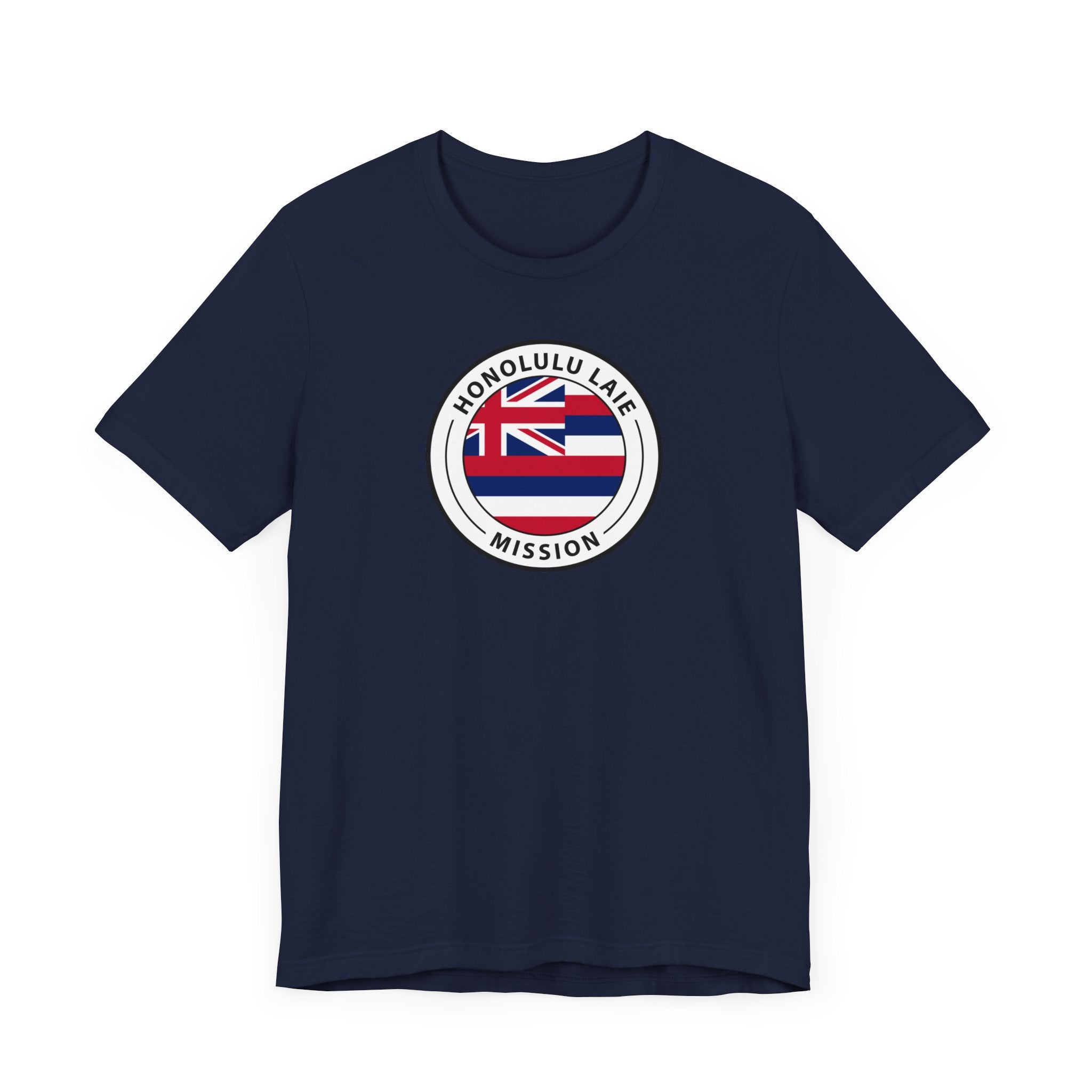 Hawaii Laie Mission State Flag Logo (White Border) T-shirt - Mission Wishlist - LDS Missionary Gift Store