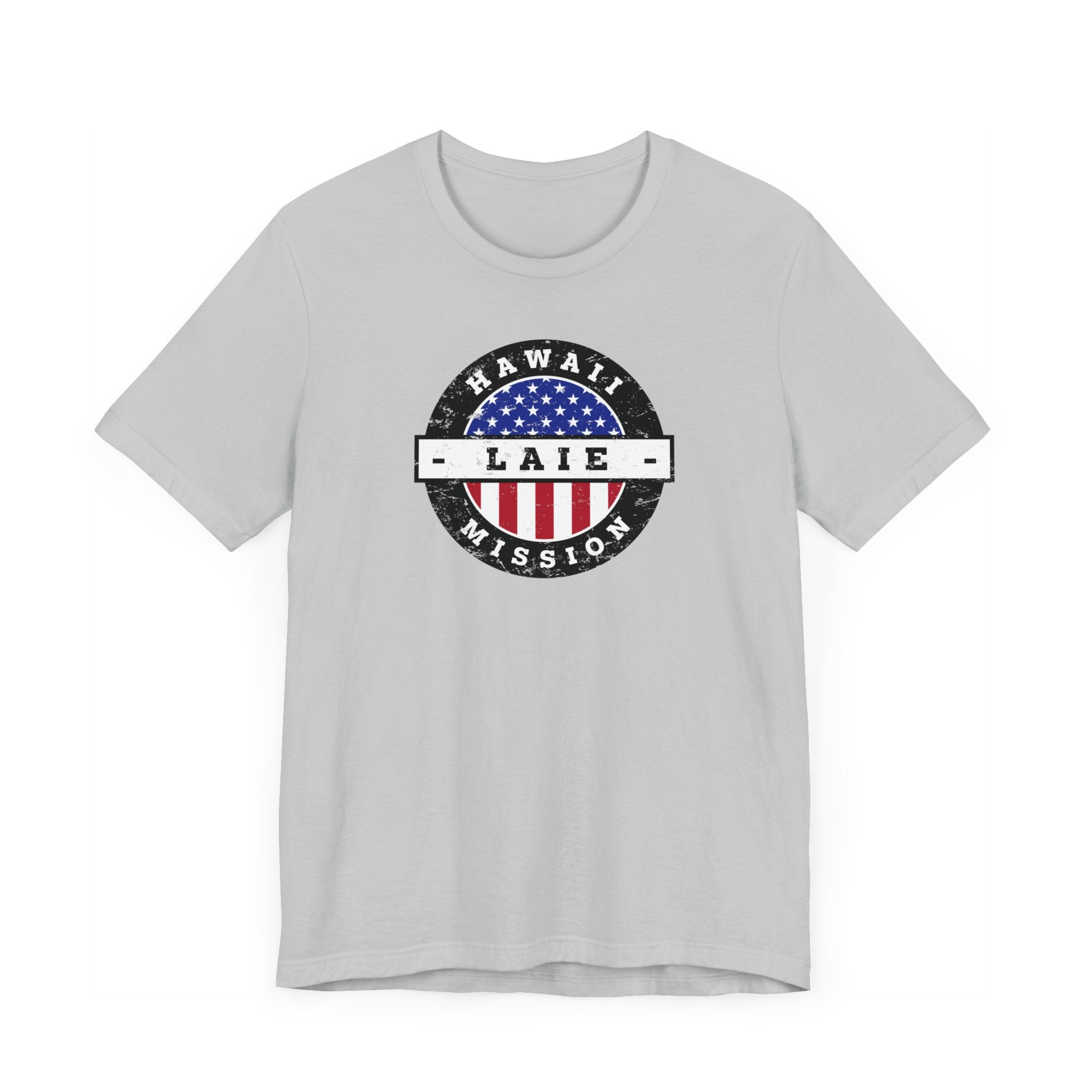 Hawaii Laie Mission Vintage Circular USA Flag T-Shirt - Mission Wishlist - LDS Missionary Gift Store