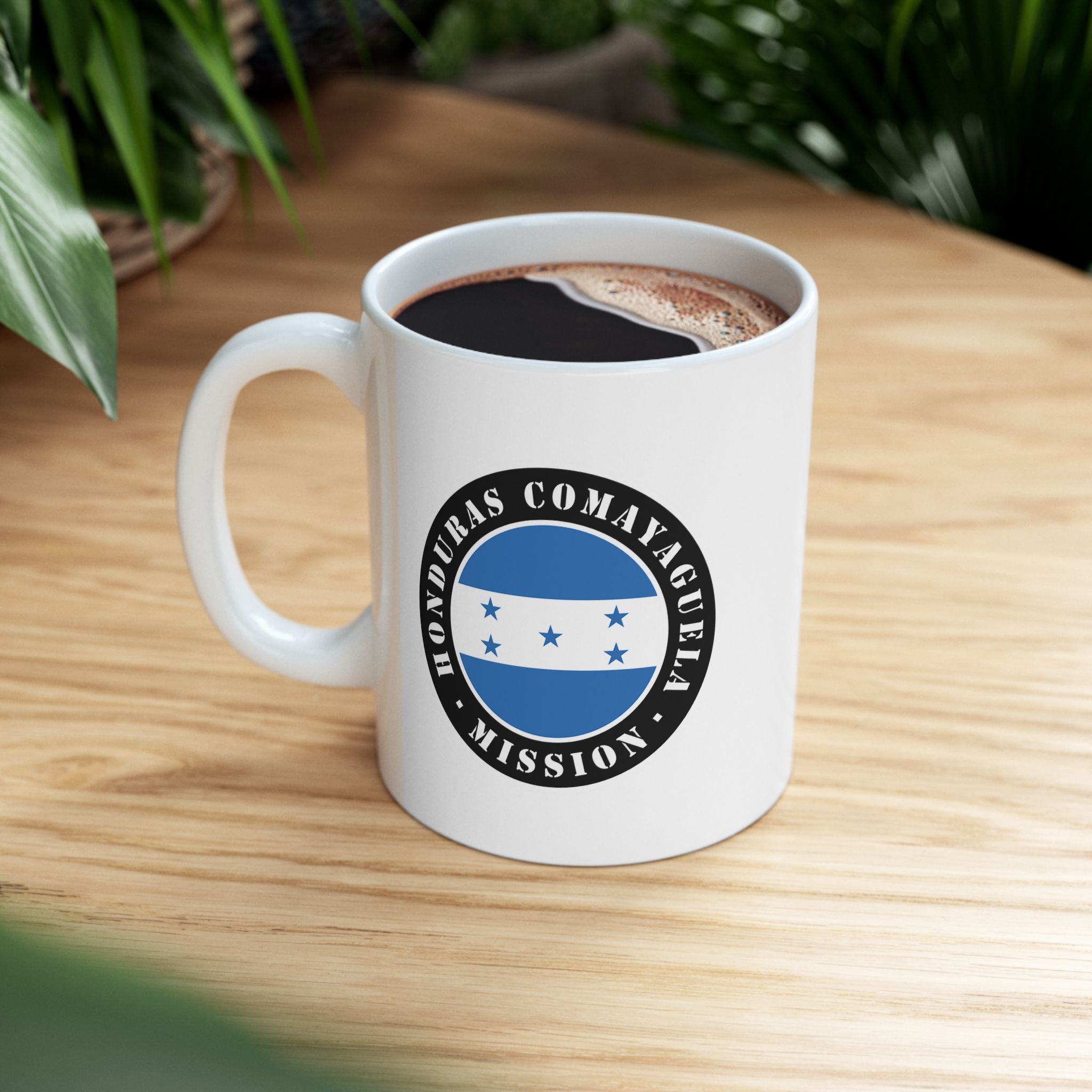Honduras Comayaguela Mission Circular Flag White Ceramic Mug - Mission Wishlist - LDS Missionary Gift Store