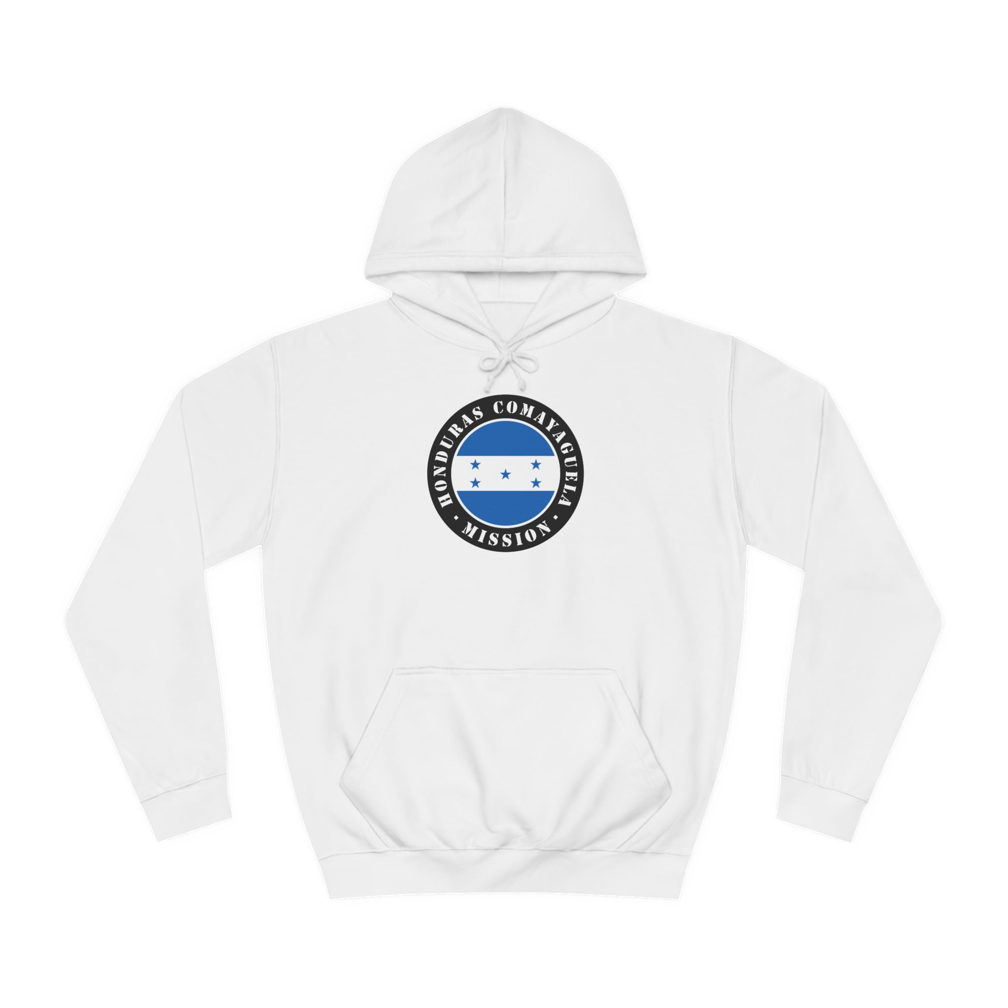 Honduras Comayaguela Mission Flag Logo (Black Border) College Hoodie - Mission Wishlist - LDS Missionary Gift Store