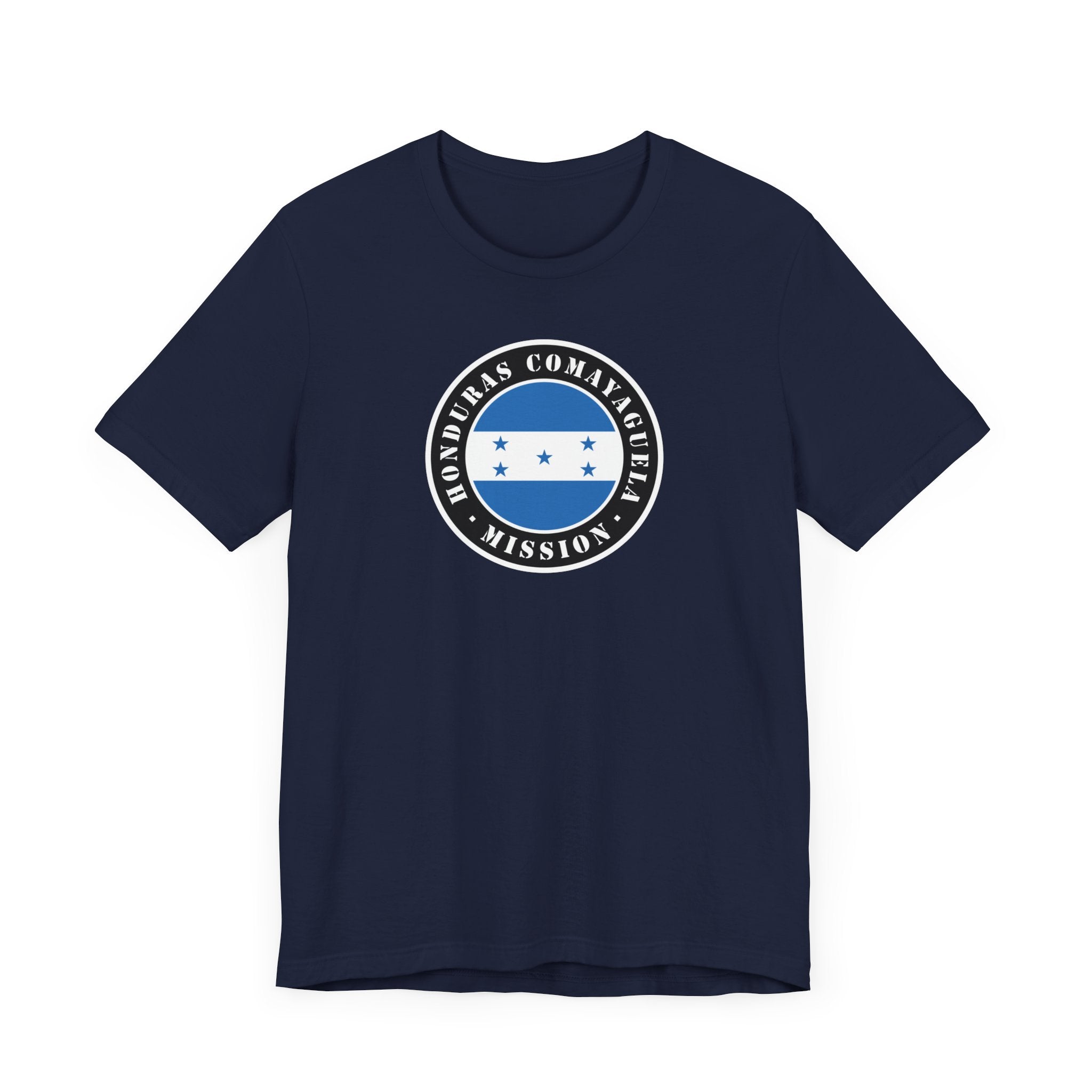 Honduras Comayaguela Mission Flag Logo (Black Border) T-shirt - Mission Wishlist - LDS Missionary Gift Store