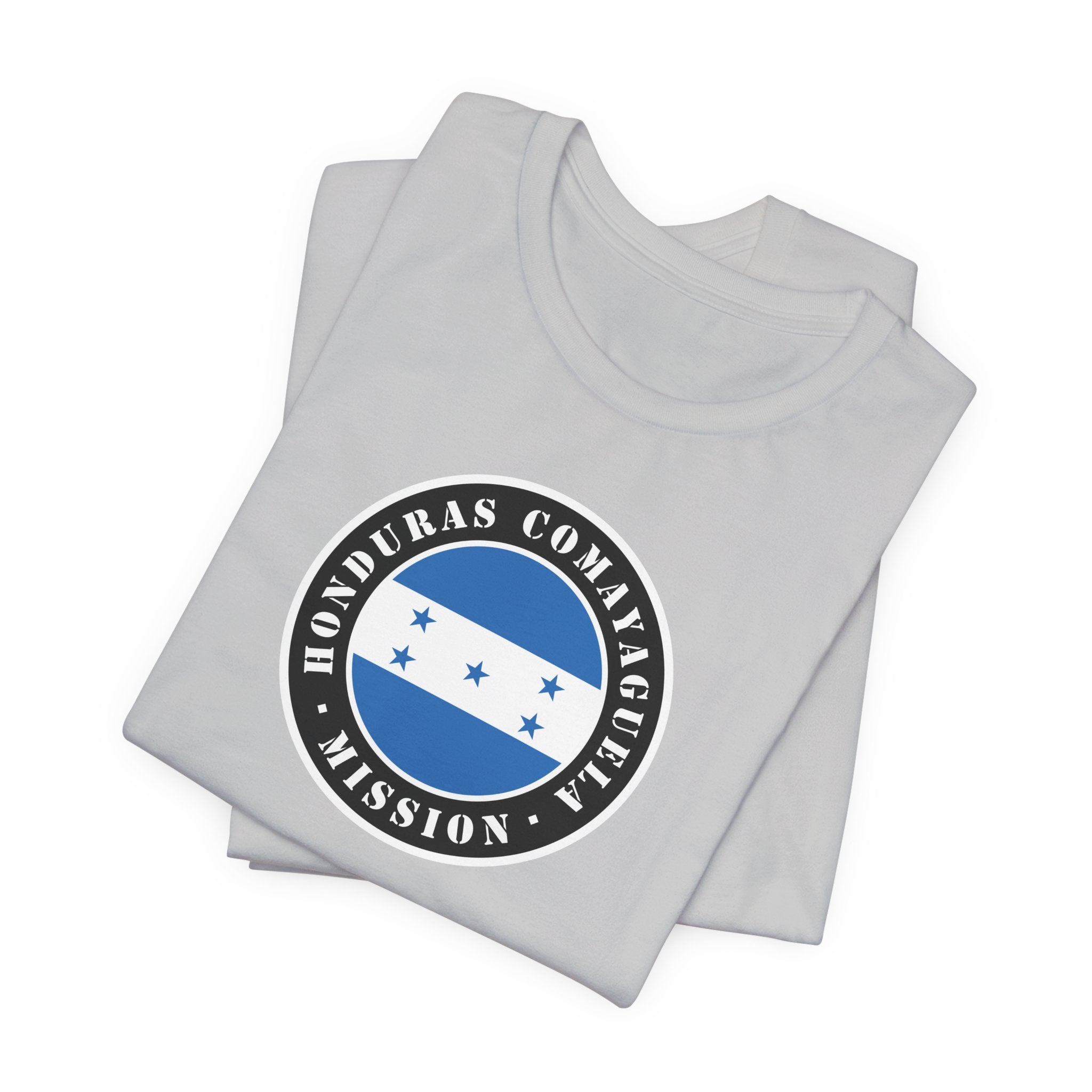 Honduras Comayaguela Mission Flag Logo (Black Border) T-shirt - Mission Wishlist - LDS Missionary Gift Store