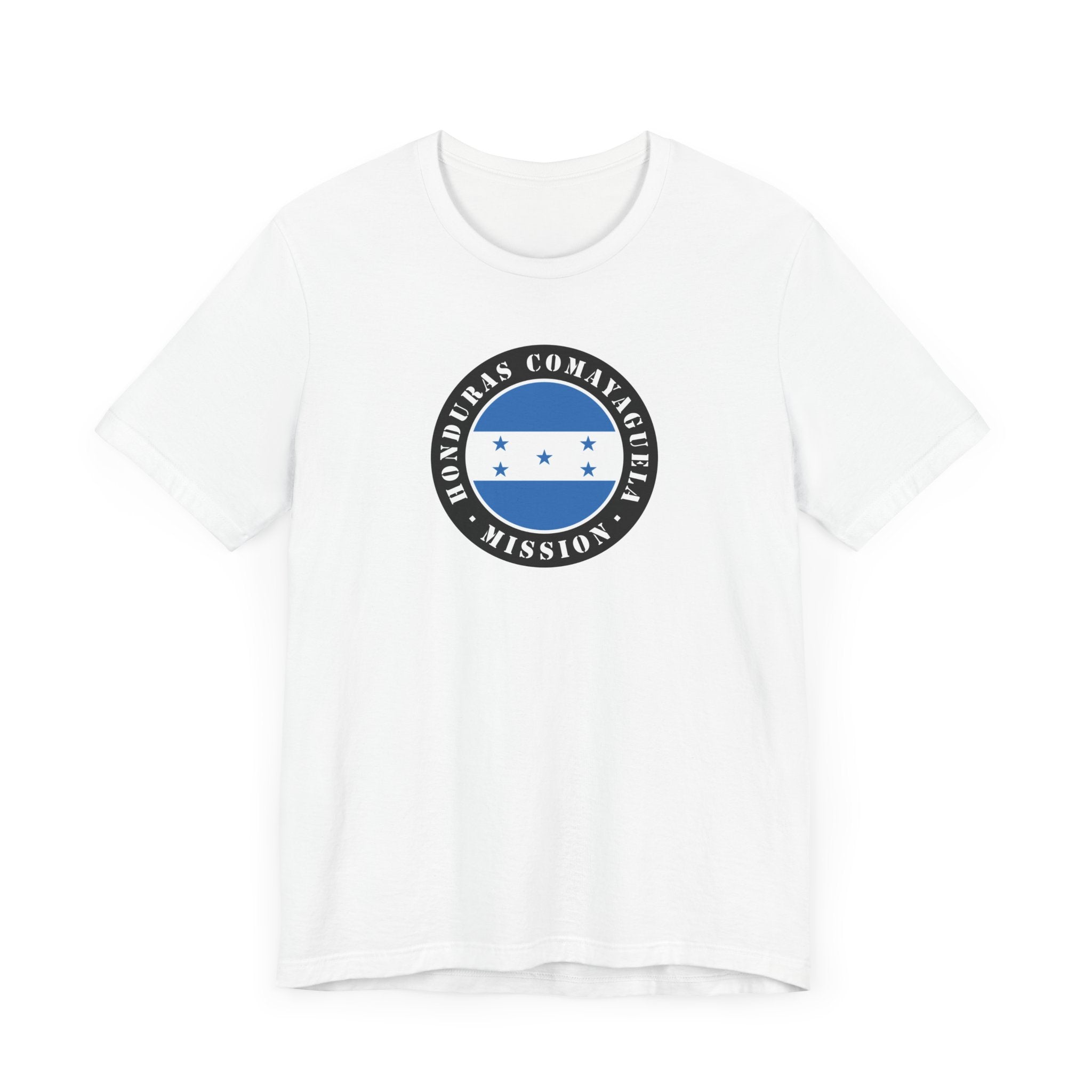 Honduras Comayaguela Mission Flag Logo (Black Border) T-shirt - Mission Wishlist - LDS Missionary Gift Store