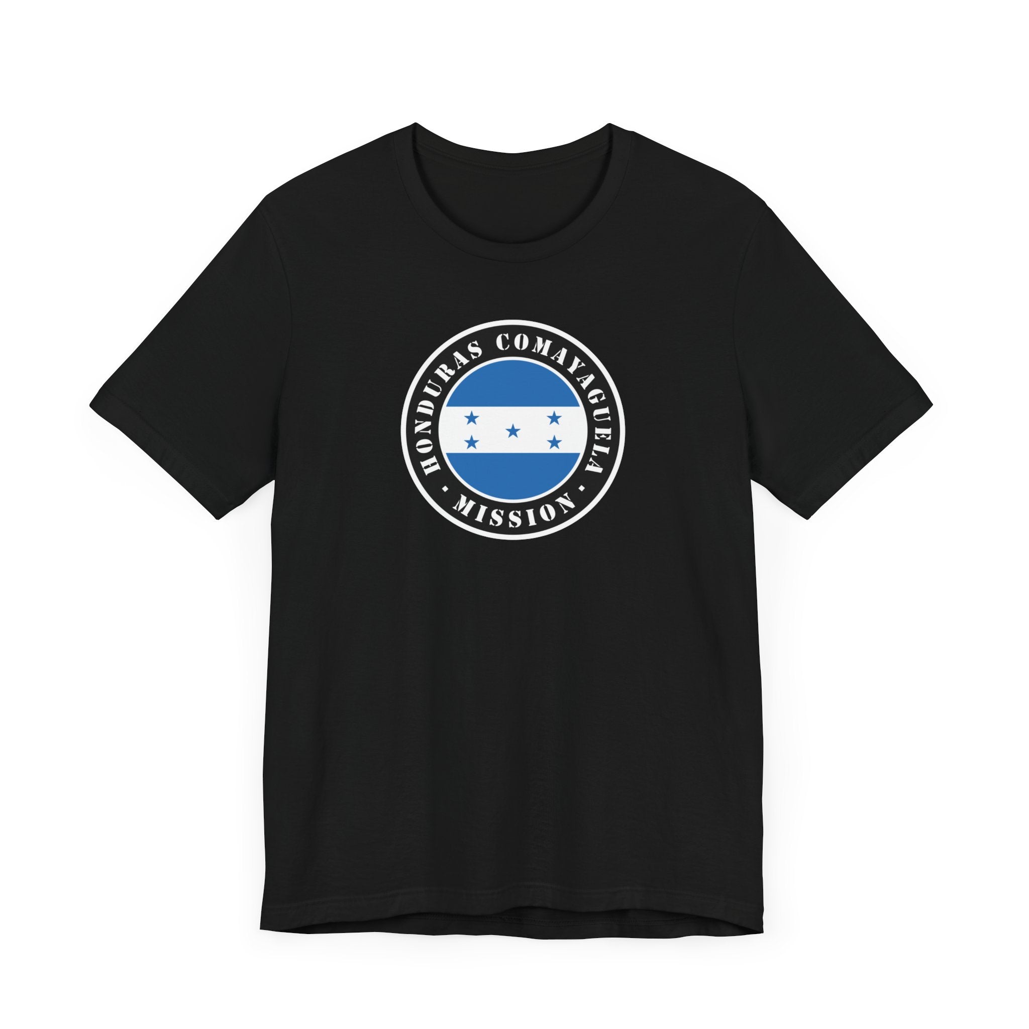 Honduras Comayaguela Mission Flag Logo (Black Border) T-shirt - Mission Wishlist - LDS Missionary Gift Store