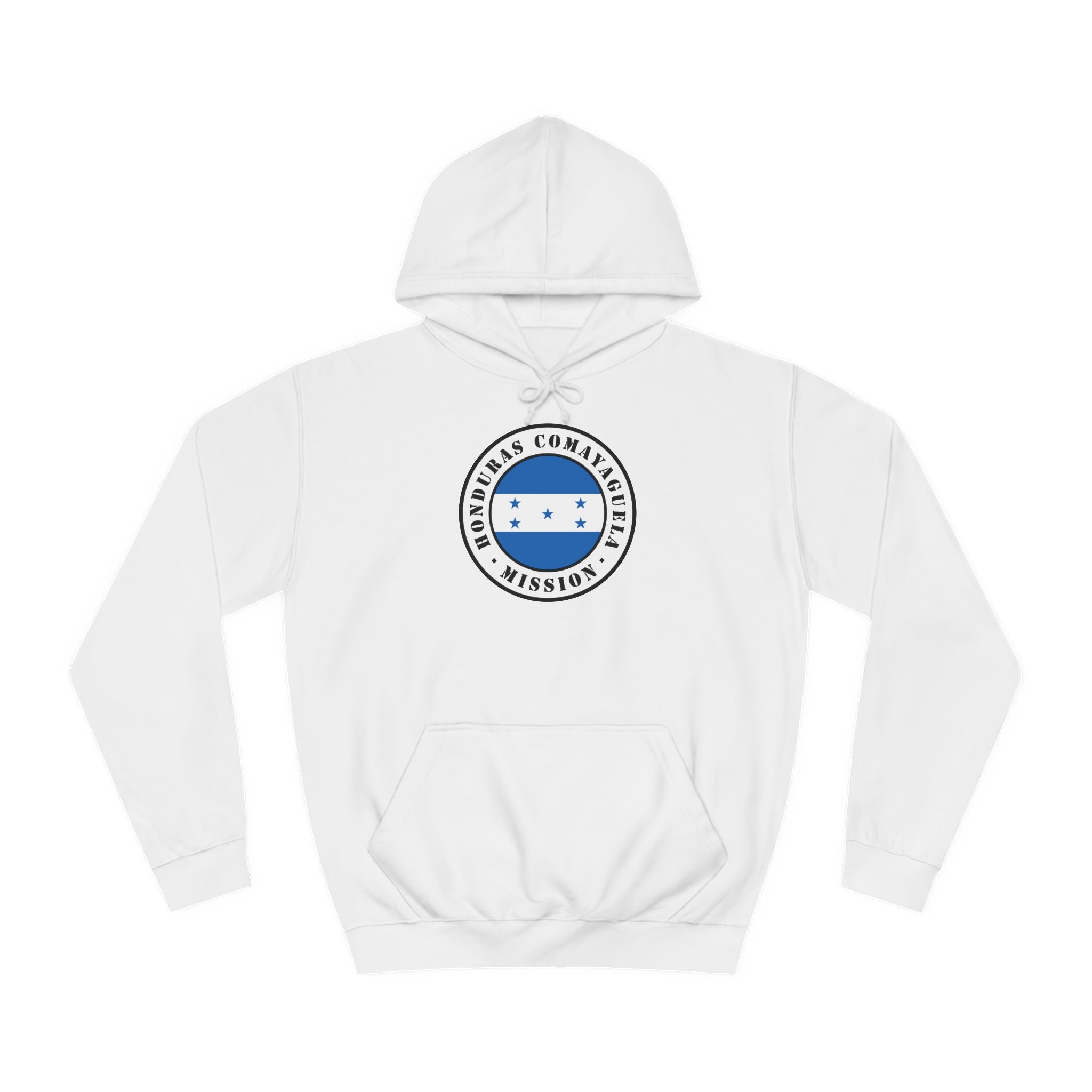 Honduras Comayaguela Mission Flag Logo (White Border) College Hoodie - Mission Wishlist - LDS Missionary Gift Store