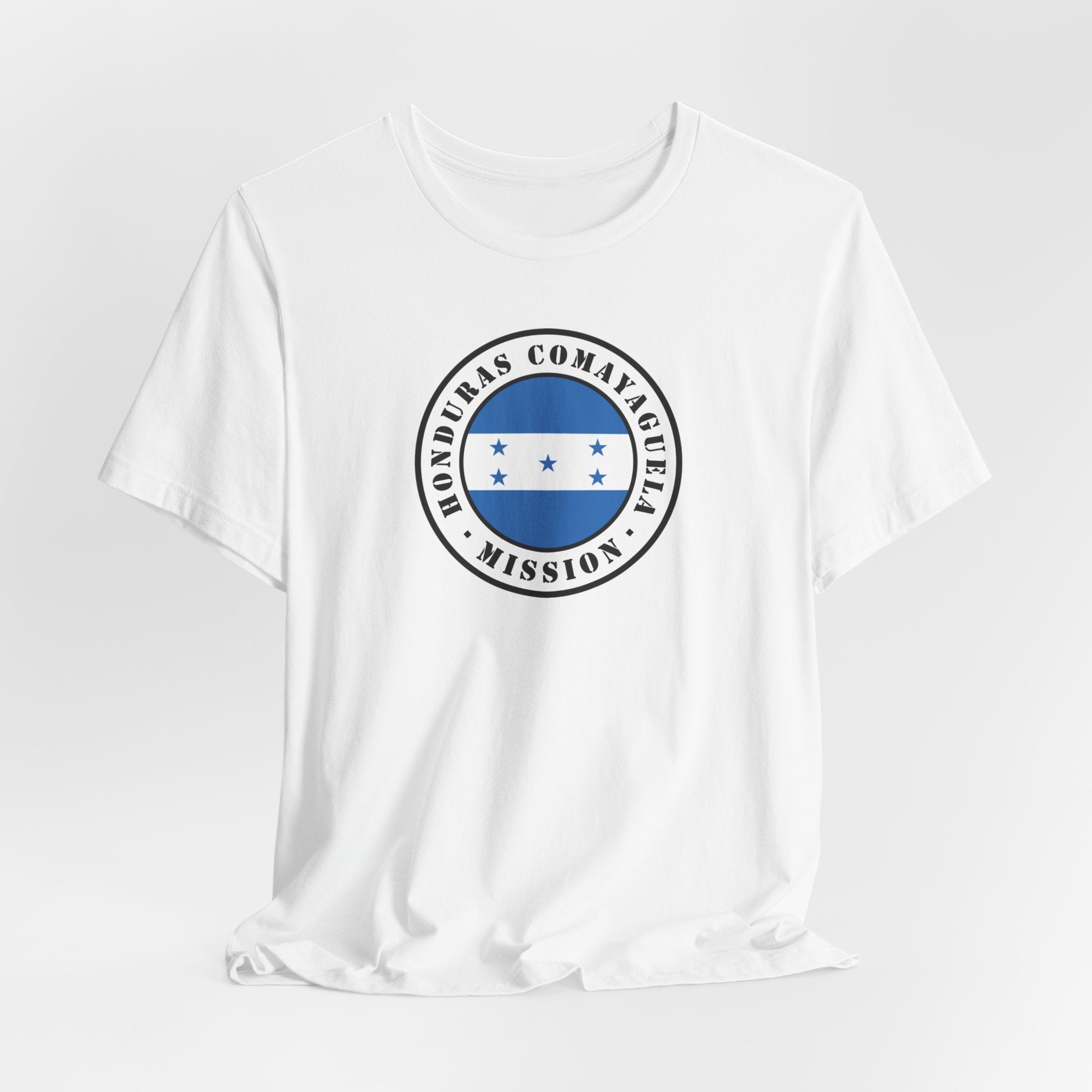 Honduras Comayaguela Mission Flag Logo (White Border) T-shirt - Mission Wishlist - LDS Missionary Gift Store