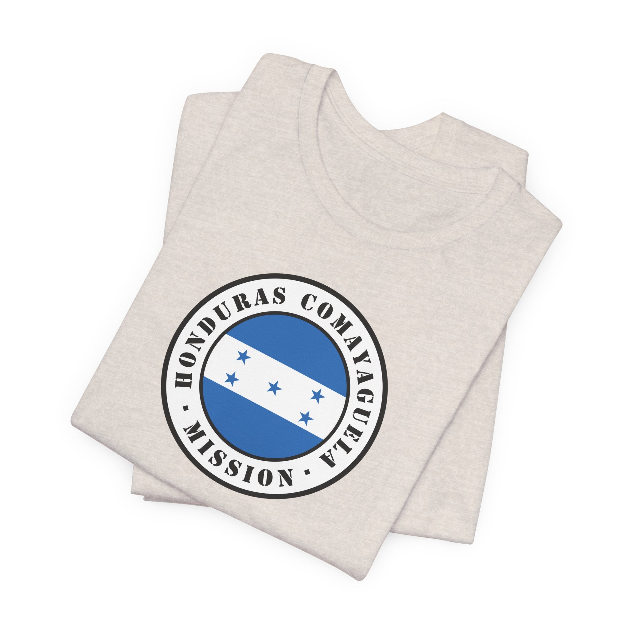 Honduras Comayaguela Mission Flag Logo (White Border) T-shirt - Mission Wishlist - LDS Missionary Gift Store