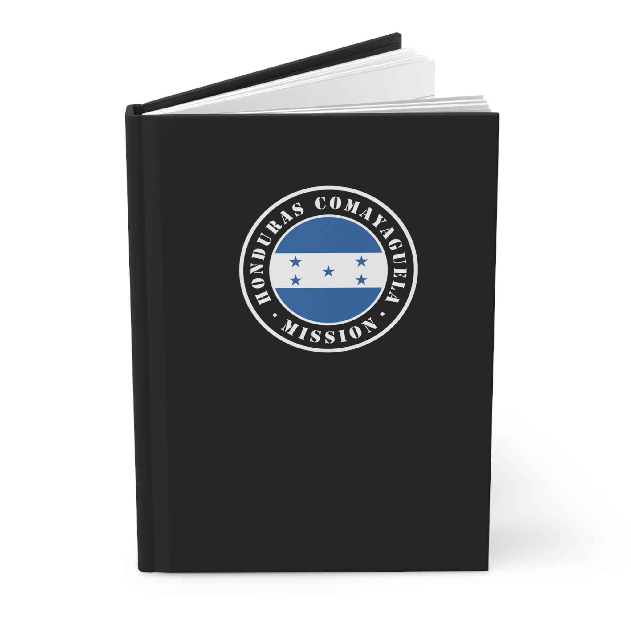 Honduras Comayaguela Mission Logo Design Black Hardcover Journal Matte - Mission Wishlist - LDS Missionary Gift Store