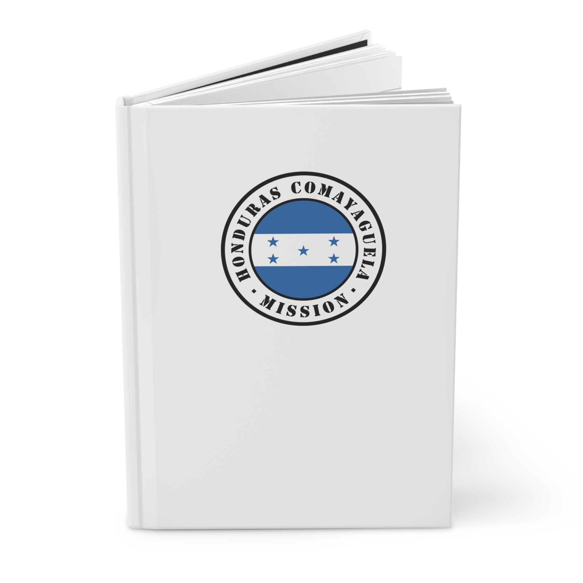 Honduras Comayaguela Mission Logo Design White Hardcover Journal Matte - Mission Wishlist - LDS Missionary Gift Store
