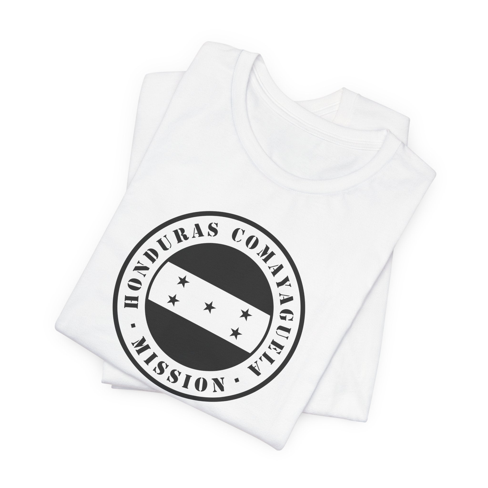 Honduras San Pedro Sula East Mission Circular Monochrome Logo T-Shirt - Mission Wishlist - LDS Missionary Gift Store