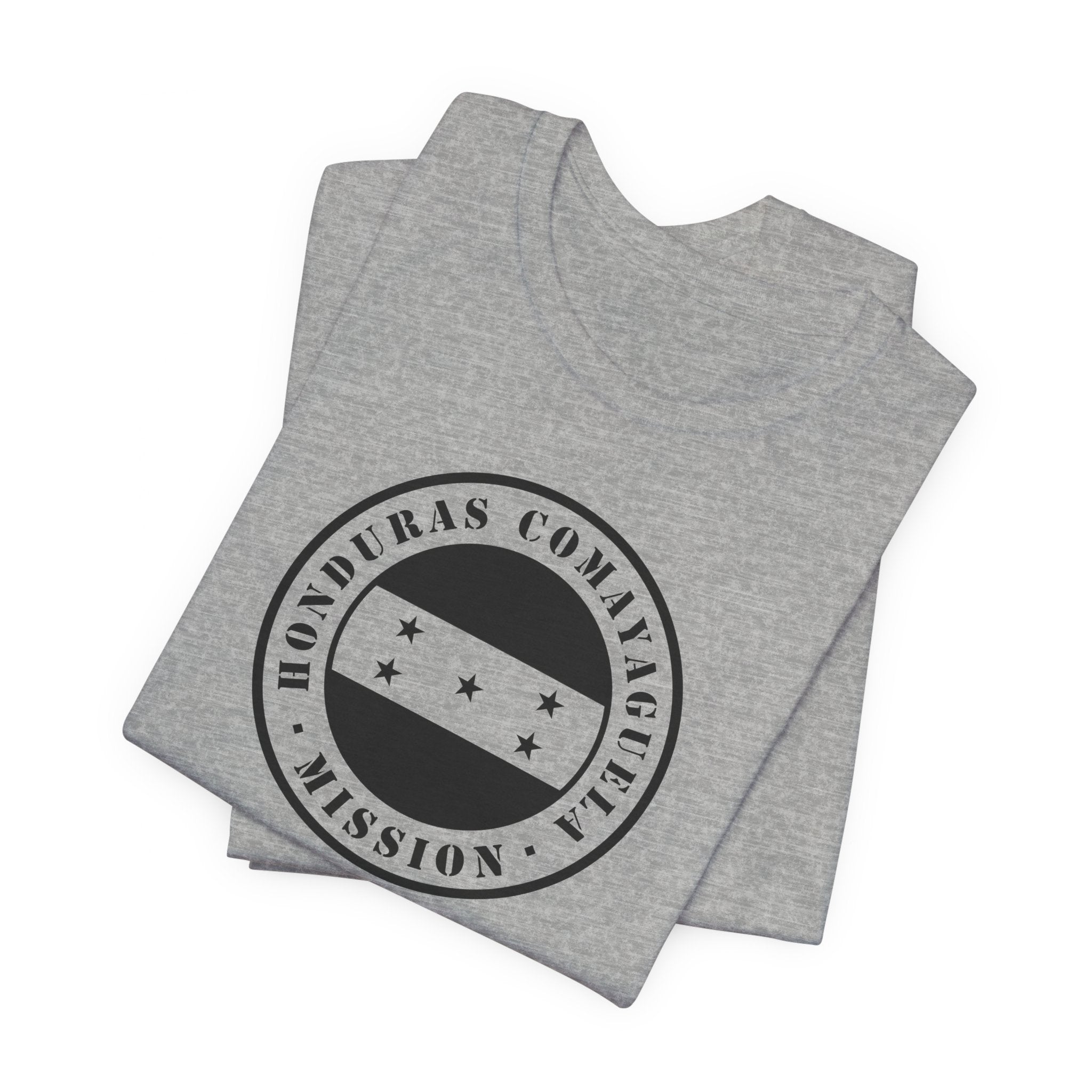 Honduras San Pedro Sula East Mission Circular Monochrome Logo T-Shirt - Mission Wishlist - LDS Missionary Gift Store