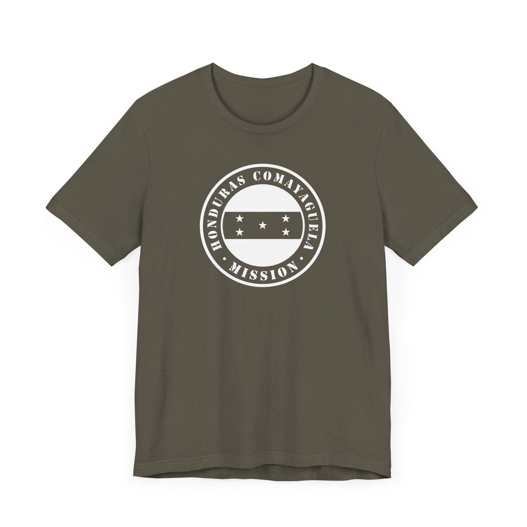 Honduras San Pedro Sula East Mission Circular Monochrome Logo T-Shirt - Mission Wishlist - LDS Missionary Gift Store