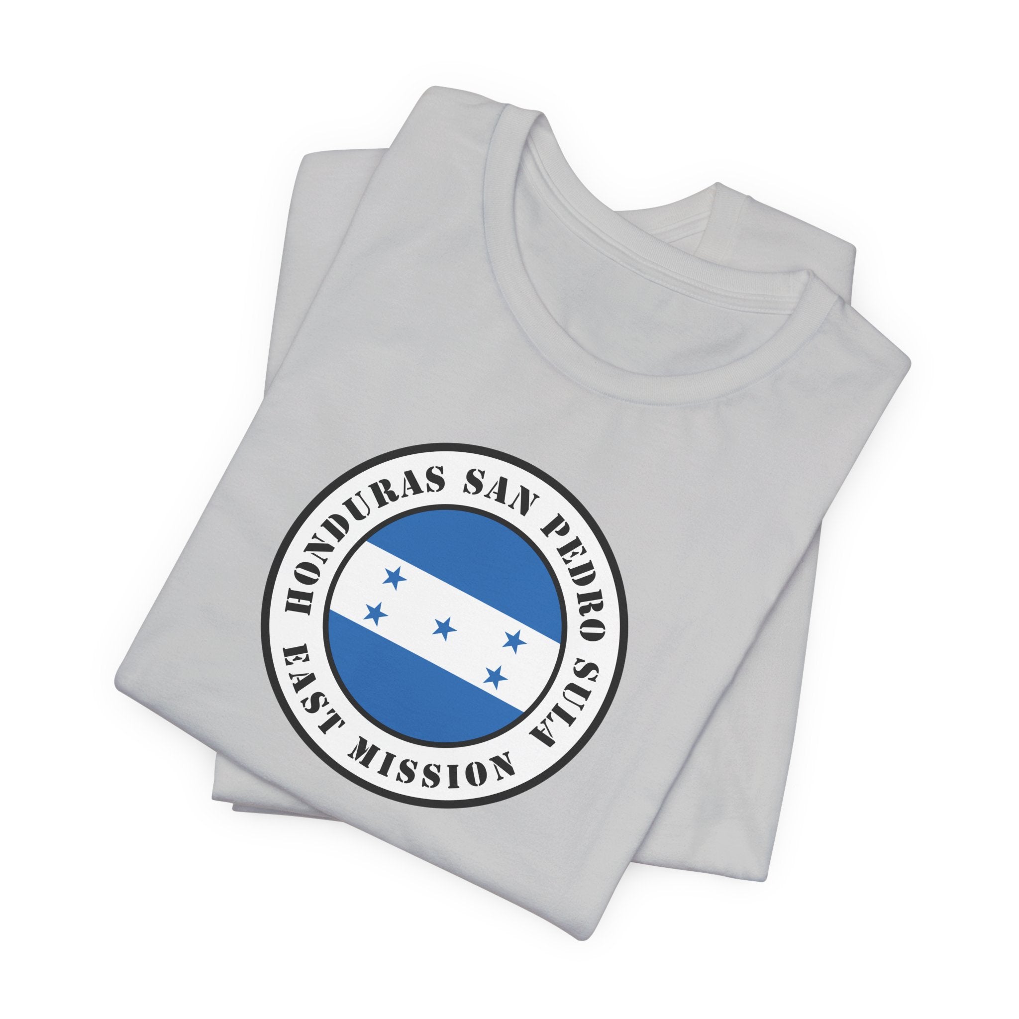 Honduras San Pedro Sula East Mission Flag Logo (White Border) T-shirt - Mission Wishlist - LDS Missionary Gift Store