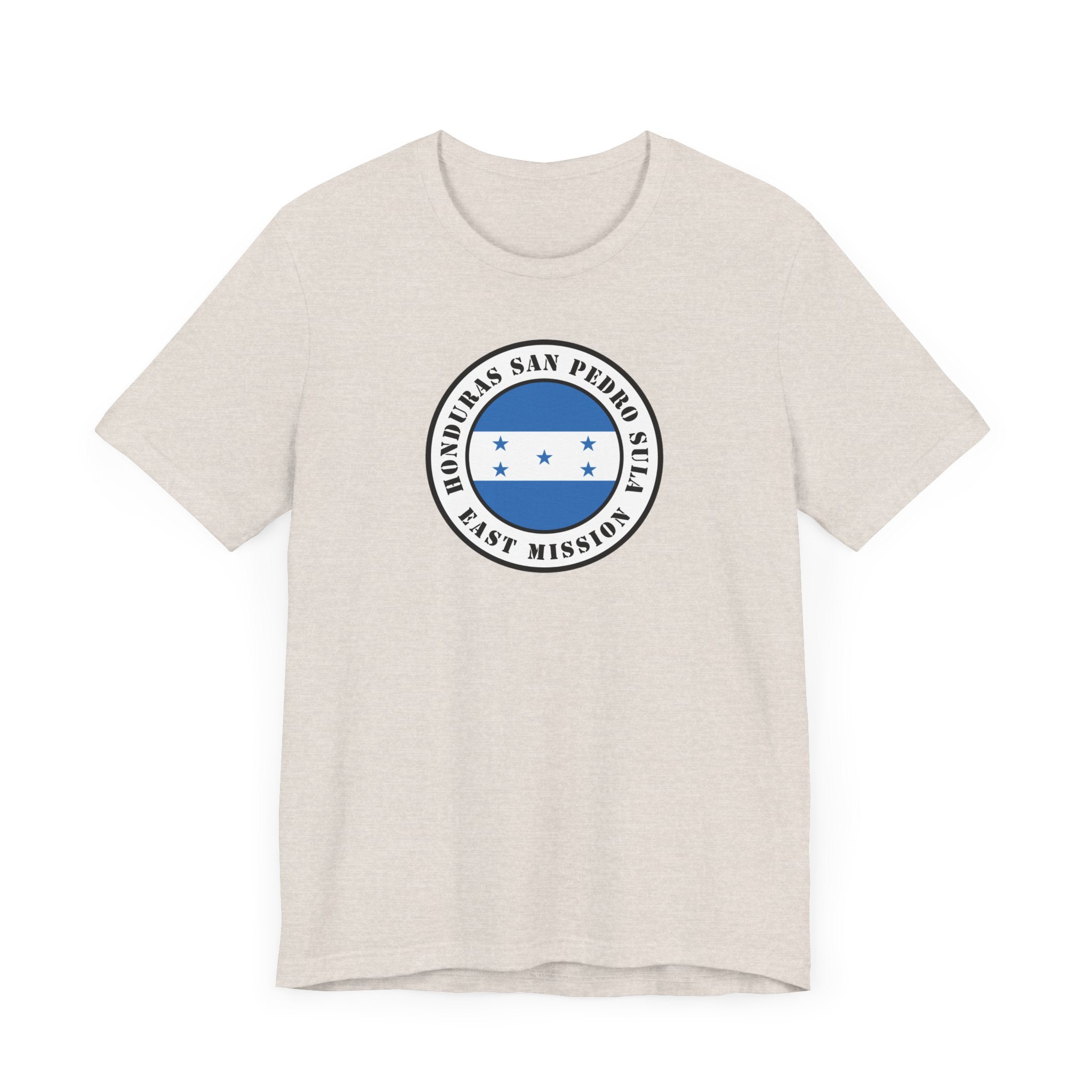 Honduras San Pedro Sula East Mission Flag Logo (White Border) T-shirt - Mission Wishlist - LDS Missionary Gift Store