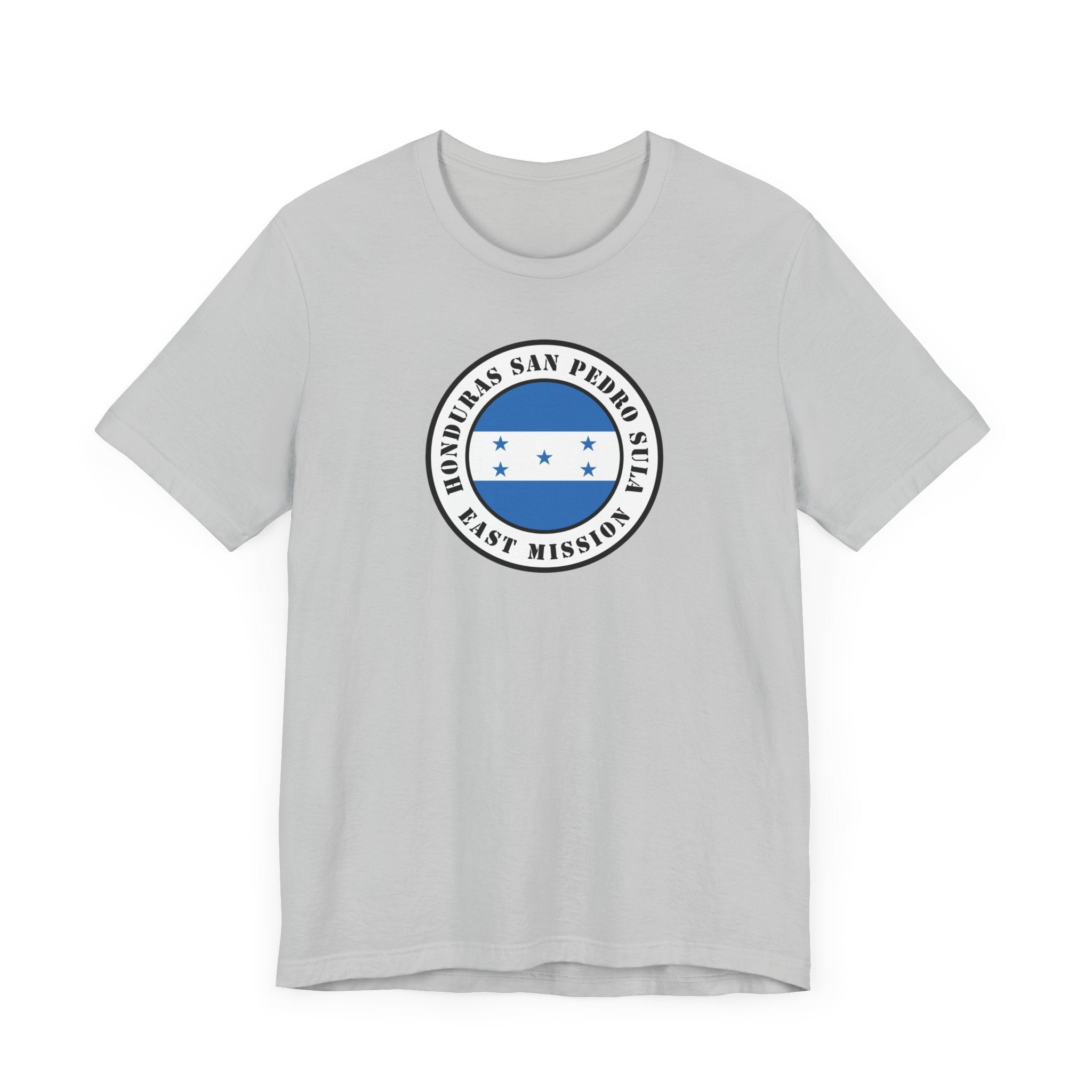 Honduras San Pedro Sula East Mission Flag Logo (White Border) T-shirt - Mission Wishlist - LDS Missionary Gift Store