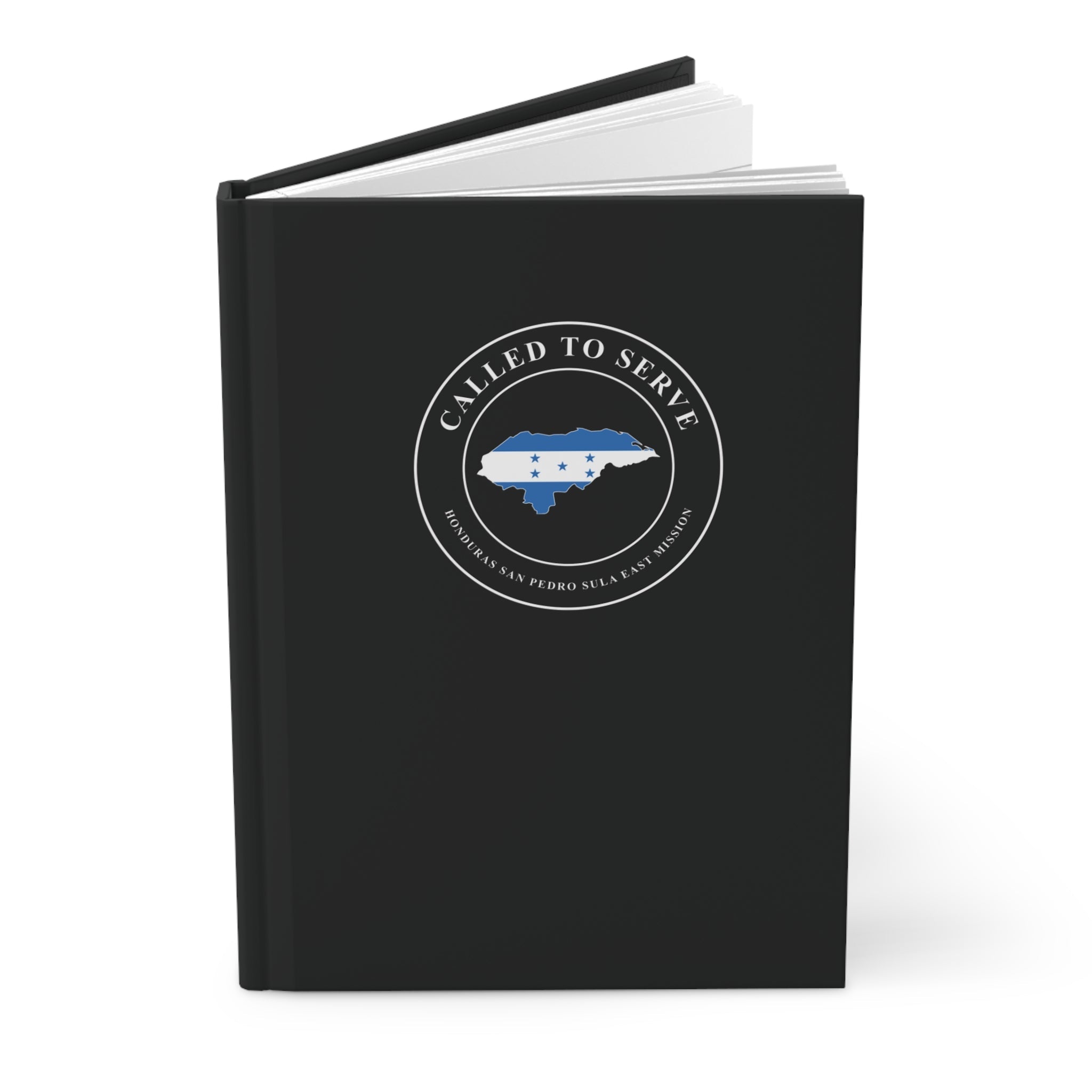 Honduras San Pedro Sula East Mission Flag Map Called to Serve Black Hardcover Journal Matte - Latter-Day Saint LDS Missionary Gift - Book of Mormon