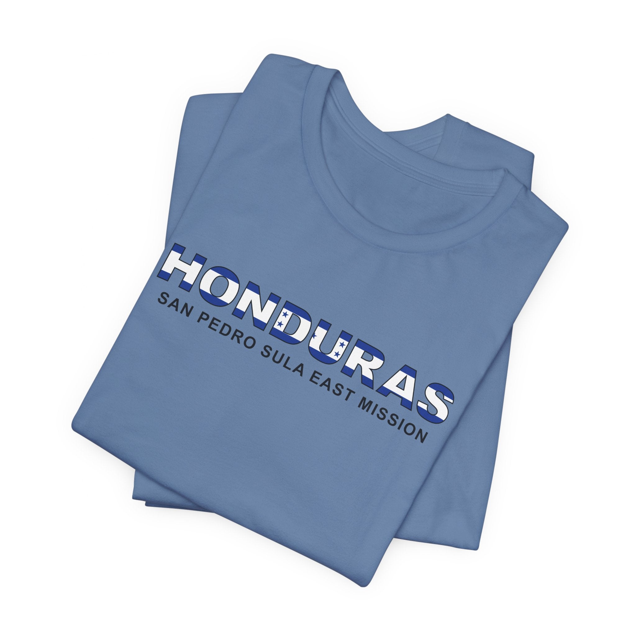Honduras San Pedro Sula East Mission Flag Title T-shirt - Mission Wishlist - LDS Missionary Gift Store
