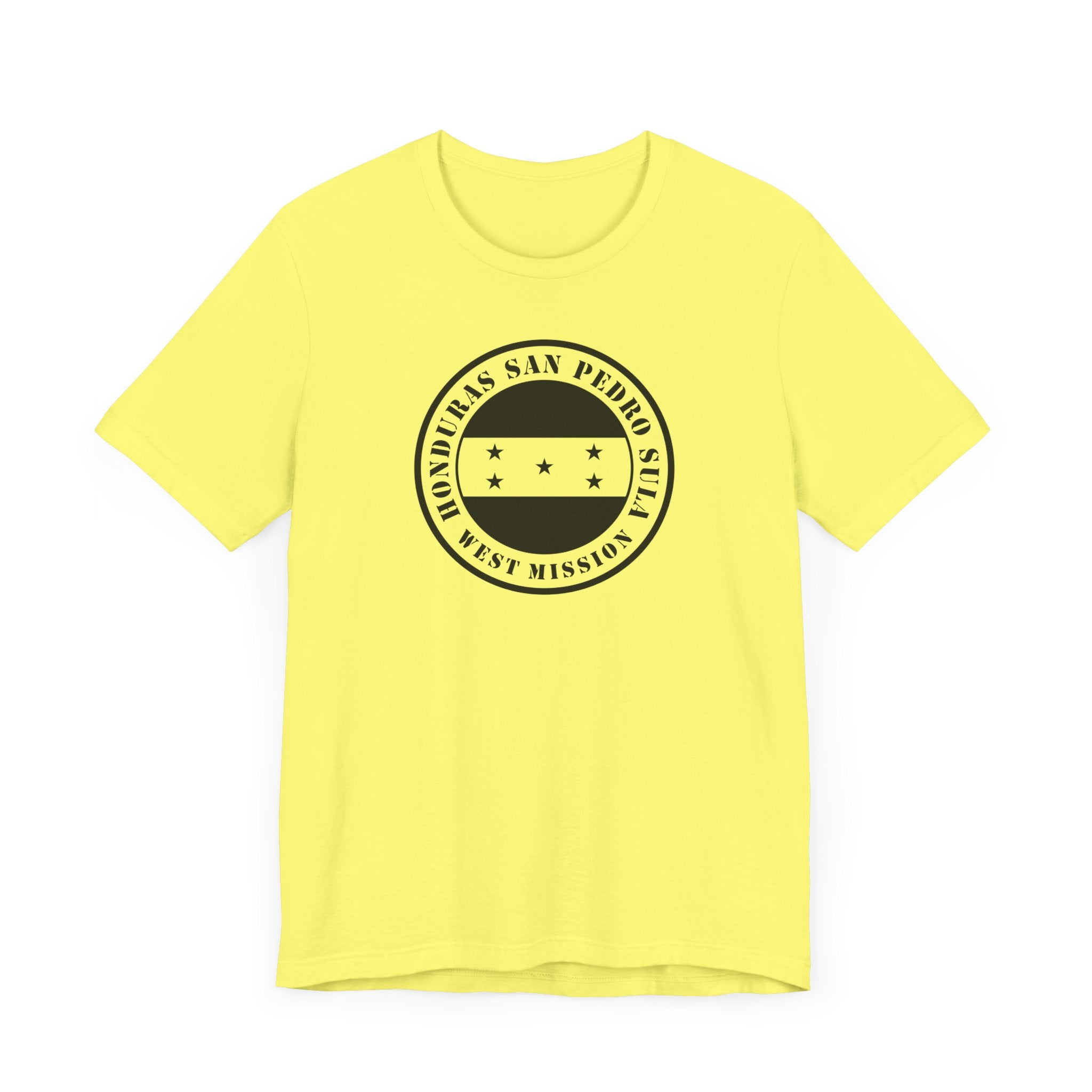 Honduras San Pedro Sula West Mission Circular Monochrome Logo T-Shirt - Mission Wishlist - LDS Missionary Gift Store
