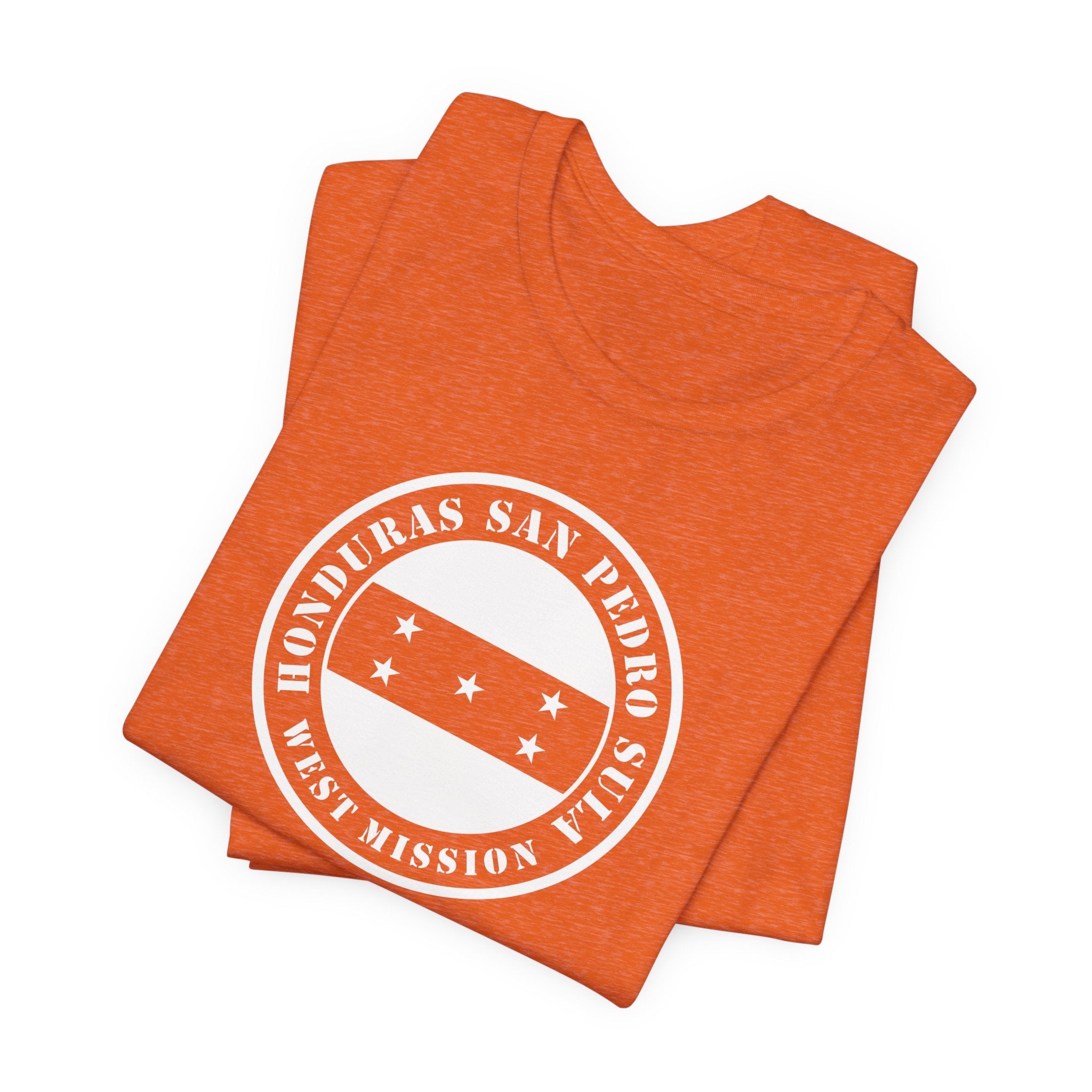 Honduras San Pedro Sula West Mission Circular Monochrome Logo T-Shirt - Mission Wishlist - LDS Missionary Gift Store