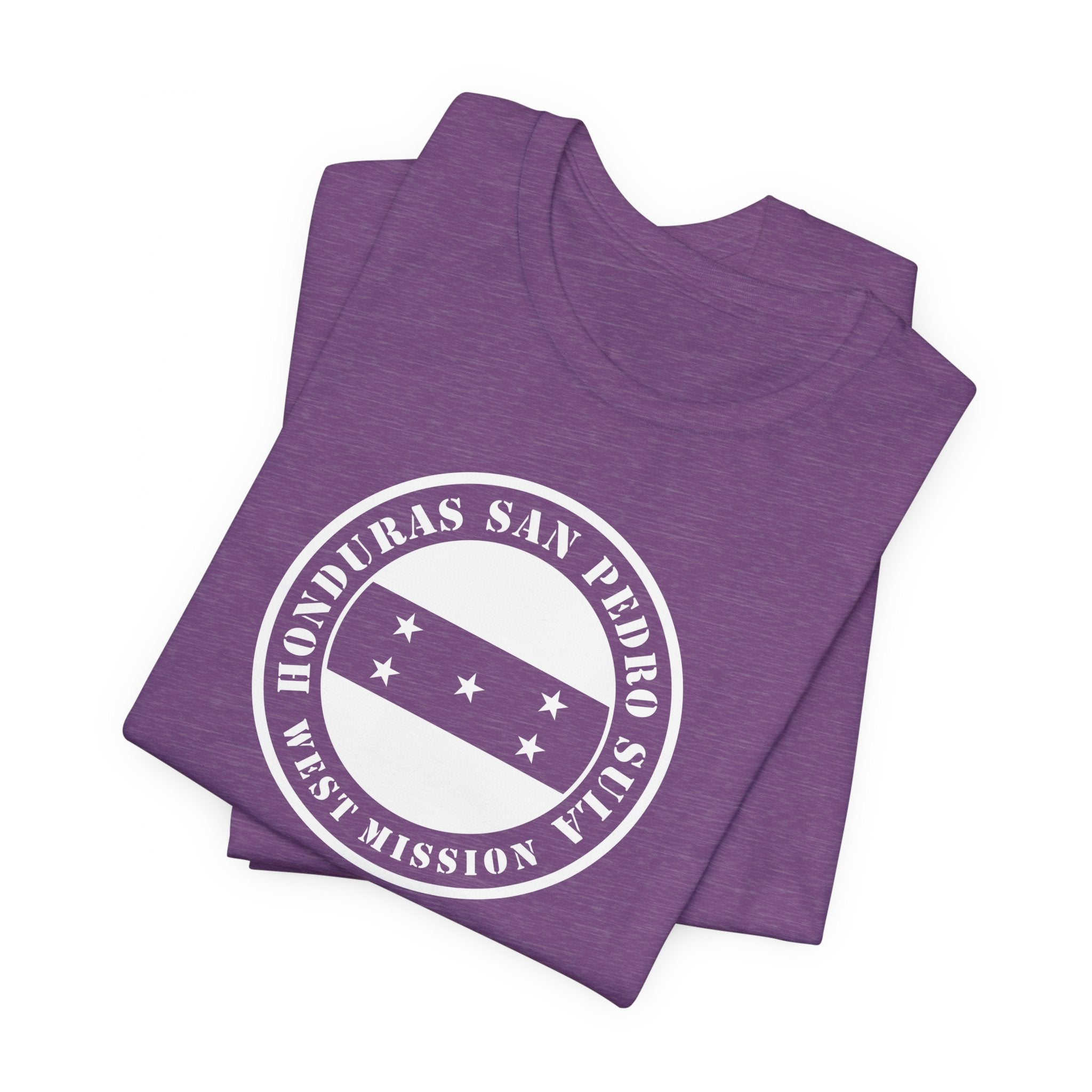 Honduras San Pedro Sula West Mission Circular Monochrome Logo T-Shirt - Mission Wishlist - LDS Missionary Gift Store