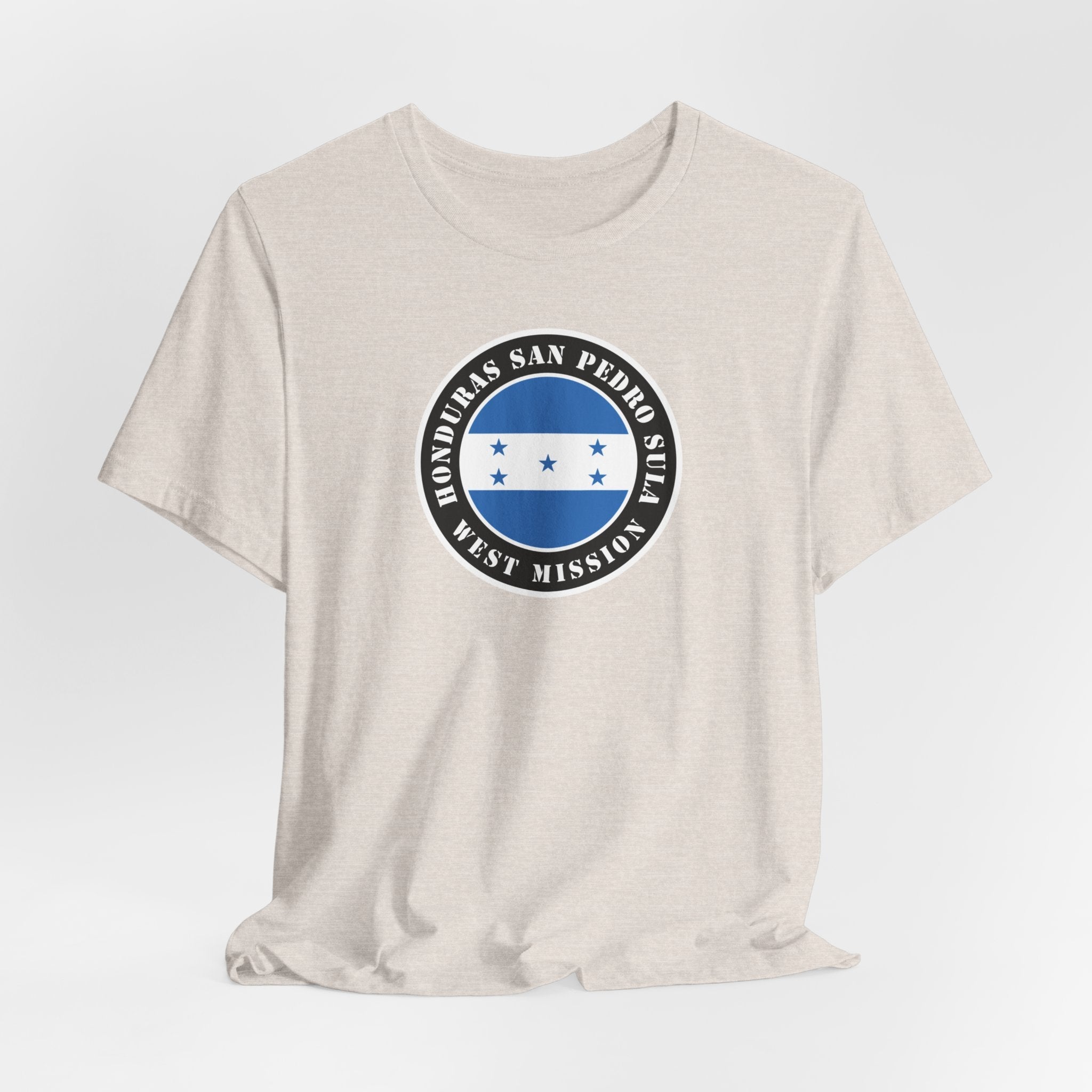 Honduras San Pedro Sula West Mission Flag Logo (Black Border) T-shirt - Mission Wishlist - LDS Missionary Gift Store