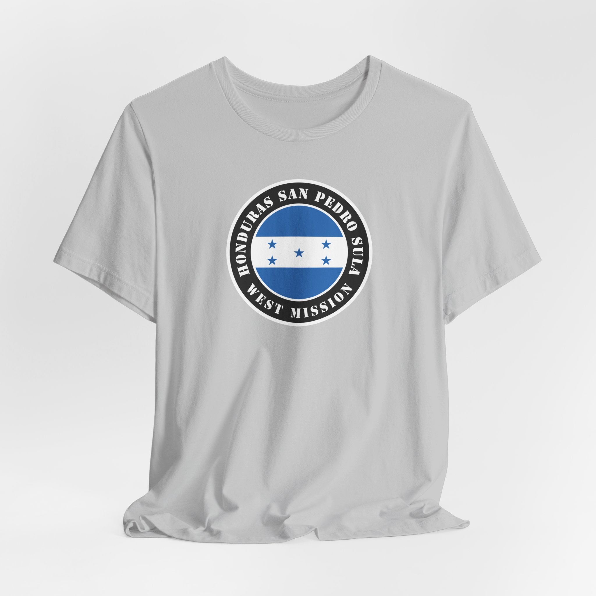 Honduras San Pedro Sula West Mission Flag Logo (Black Border) T-shirt - Mission Wishlist - LDS Missionary Gift Store