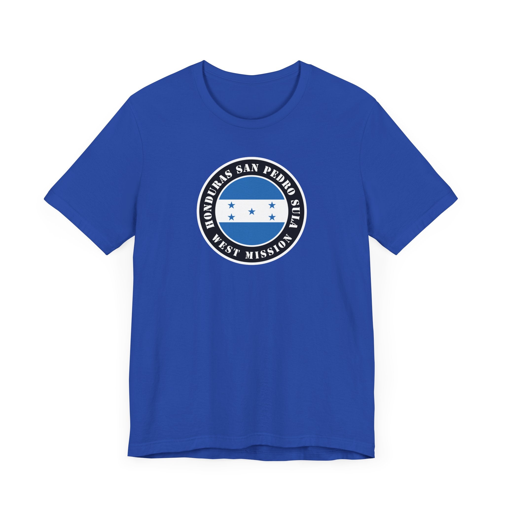 Honduras San Pedro Sula West Mission Flag Logo (Black Border) T-shirt - Mission Wishlist - LDS Missionary Gift Store