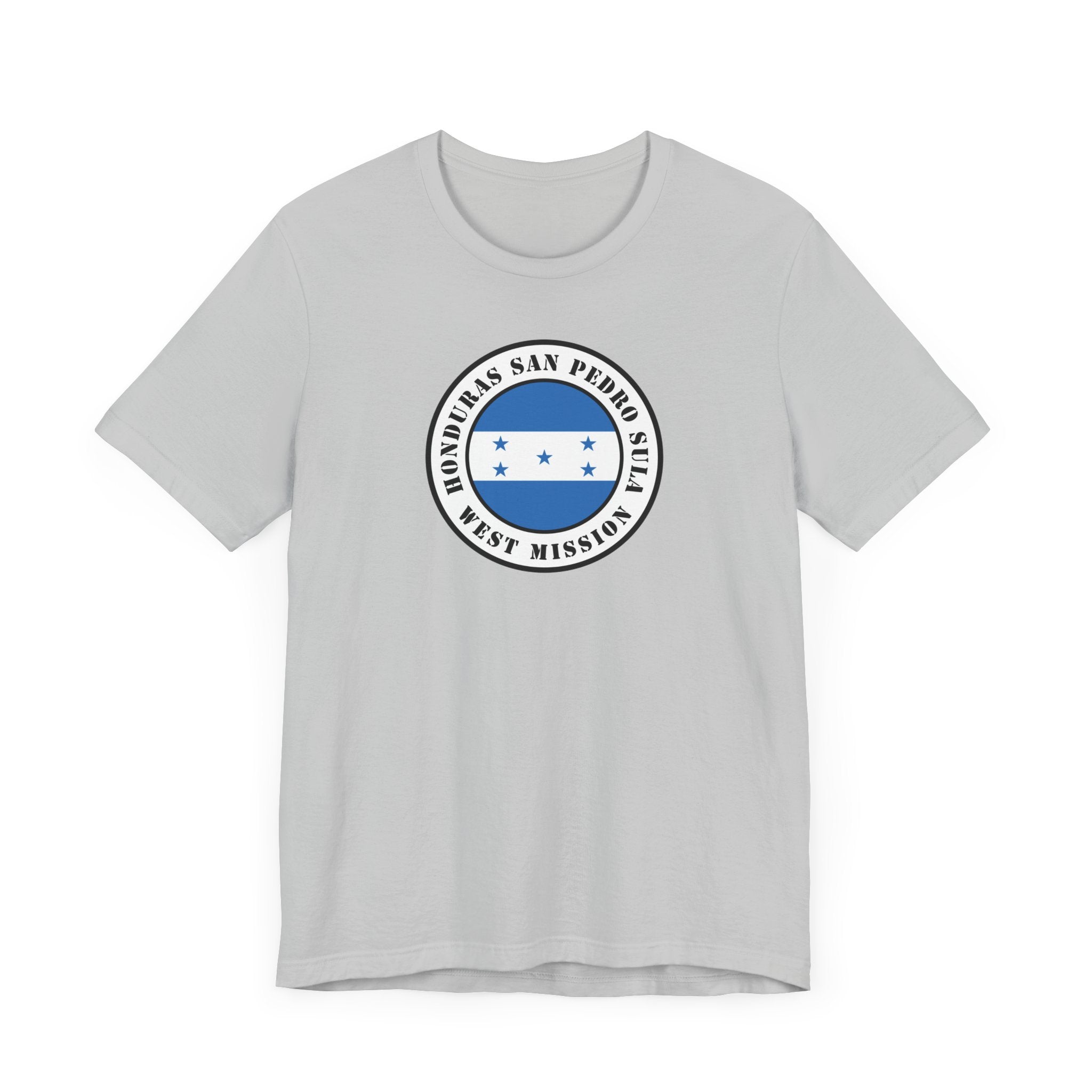 Honduras San Pedro Sula West Mission Flag Logo (White Border) T-shirt - Mission Wishlist - LDS Missionary Gift Store