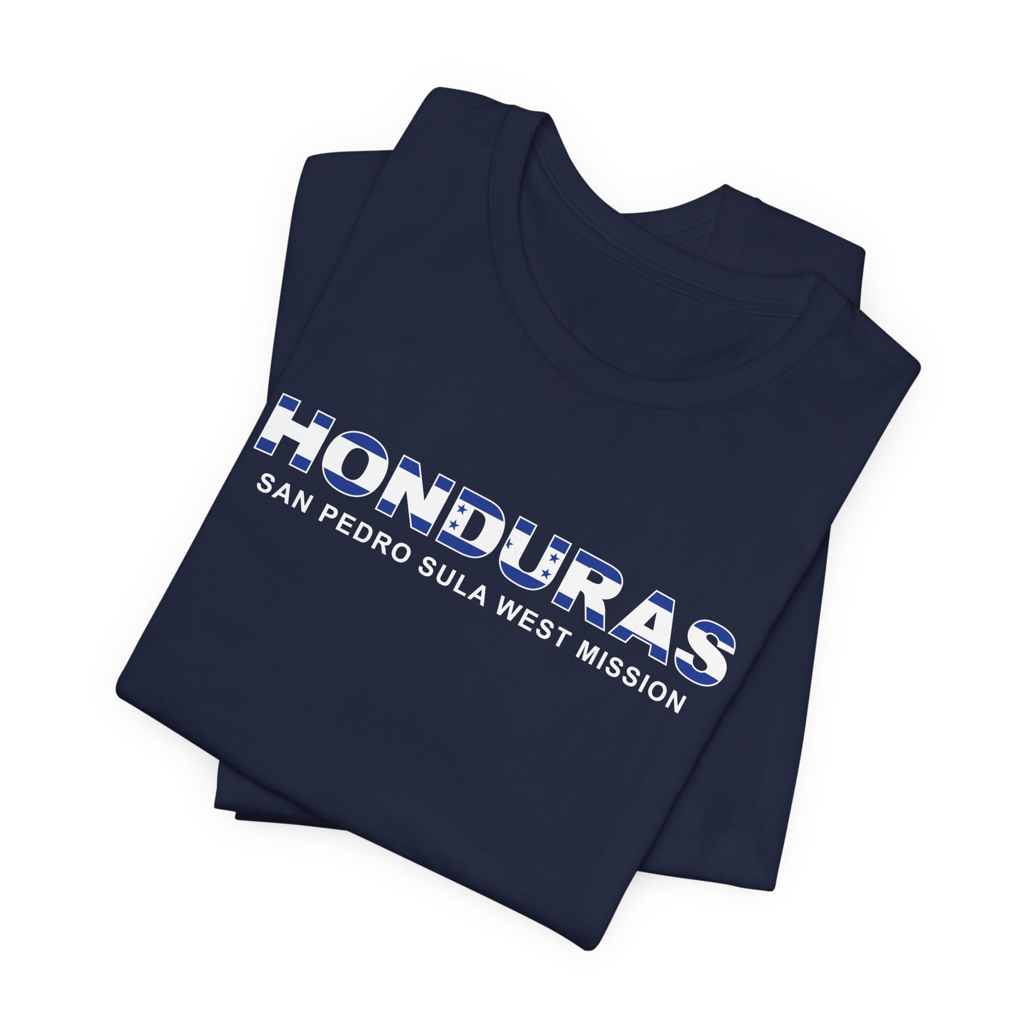 Honduras San Pedro Sula West Mission Flag Title T-shirt - Mission Wishlist - LDS Missionary Gift Store